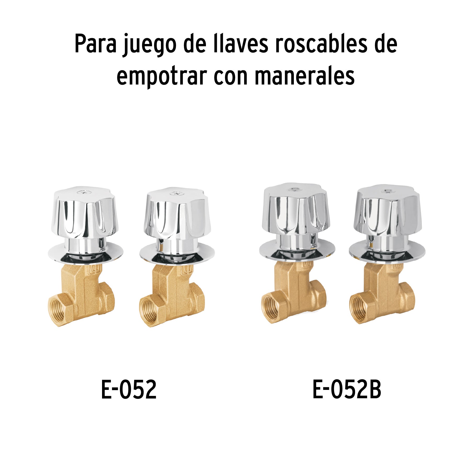 Cartucho de compresión para llaves de empotrar, Basic y Aqua