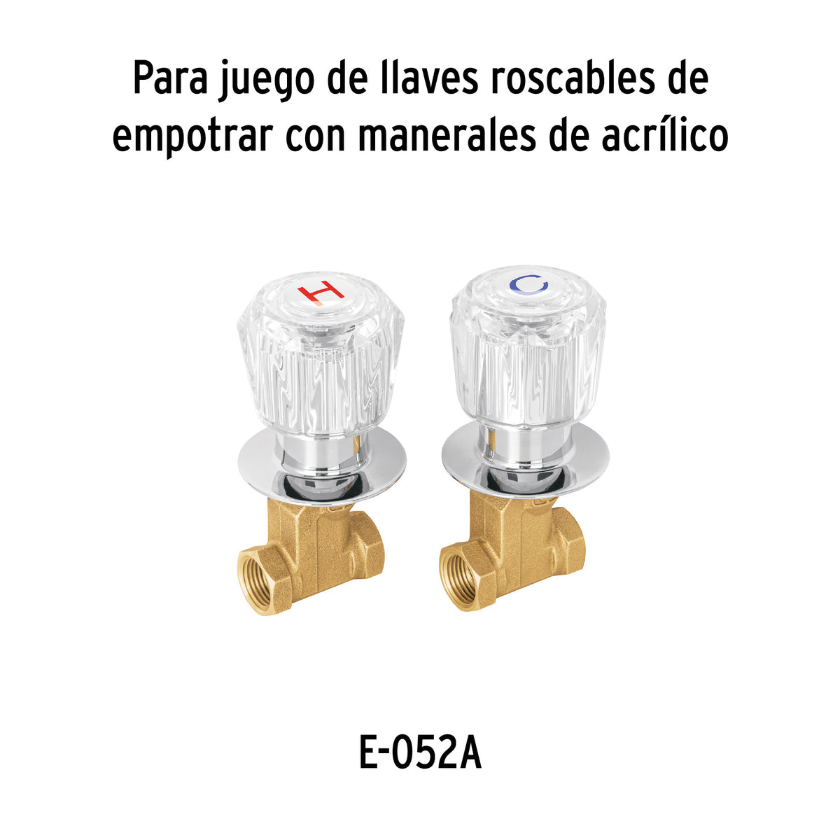 Cartucho de compresión para llaves de empotrar, Basic y Aqua