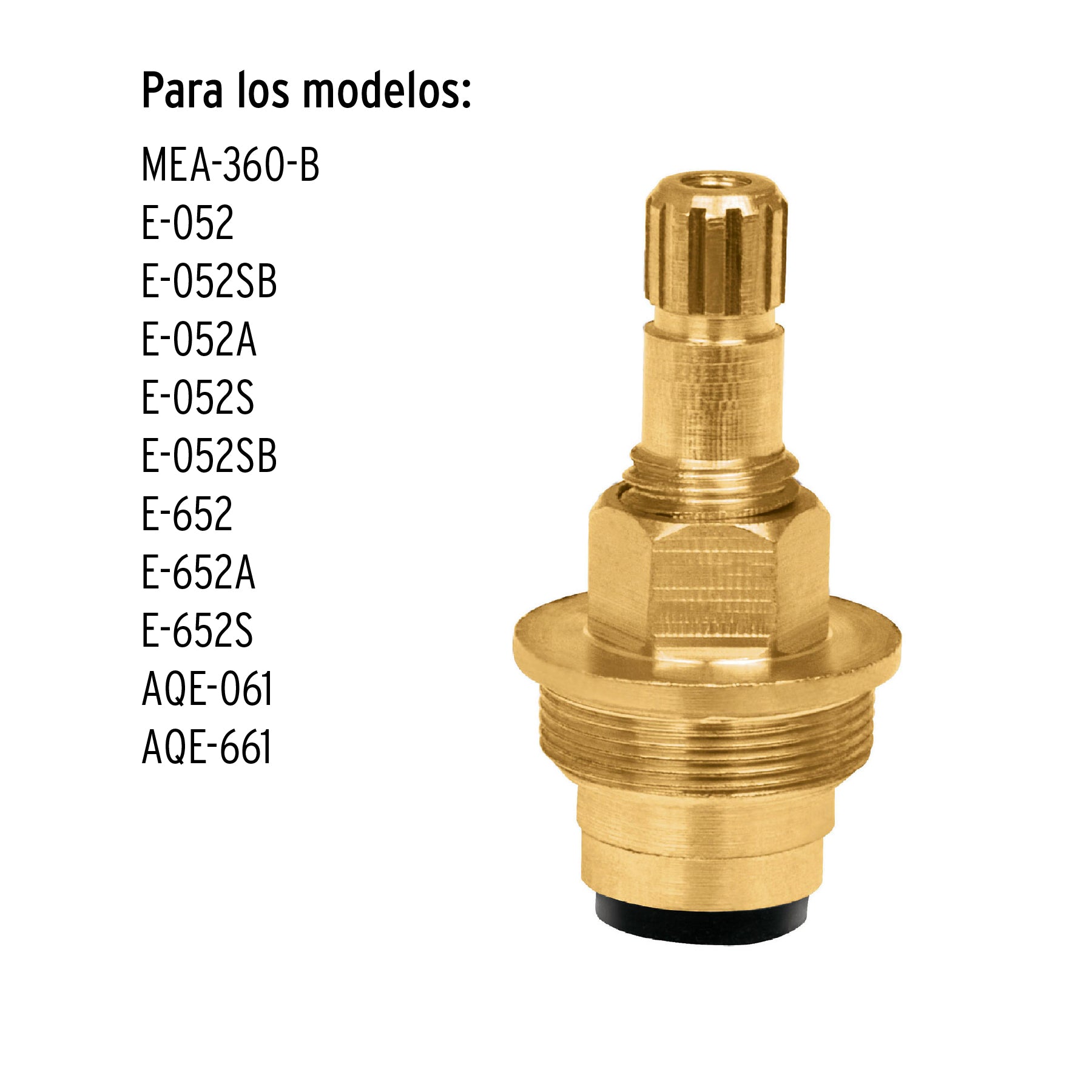 Cartucho de compresión para llaves de empotrar, Basic y Aqua