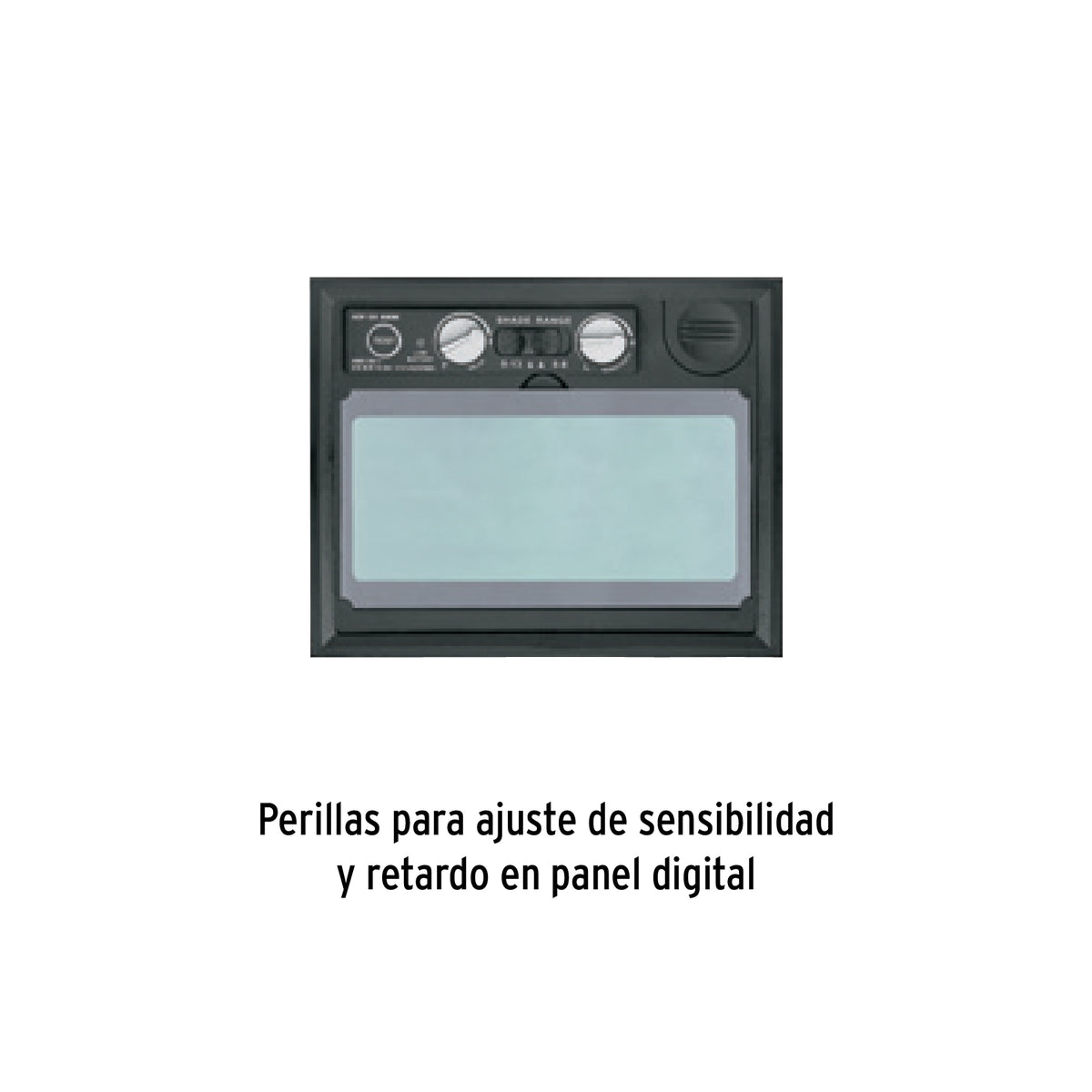 Careta electrónica para soldar sombra 9-13, calavera, TRUPER