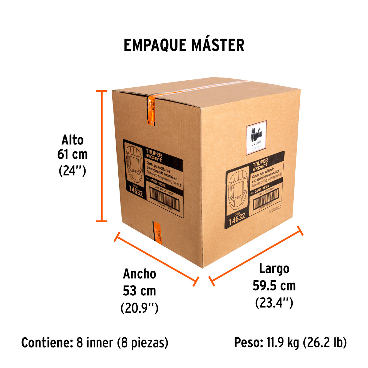 Careta digital para soldar, sombra 9 a 13, Truper Expert