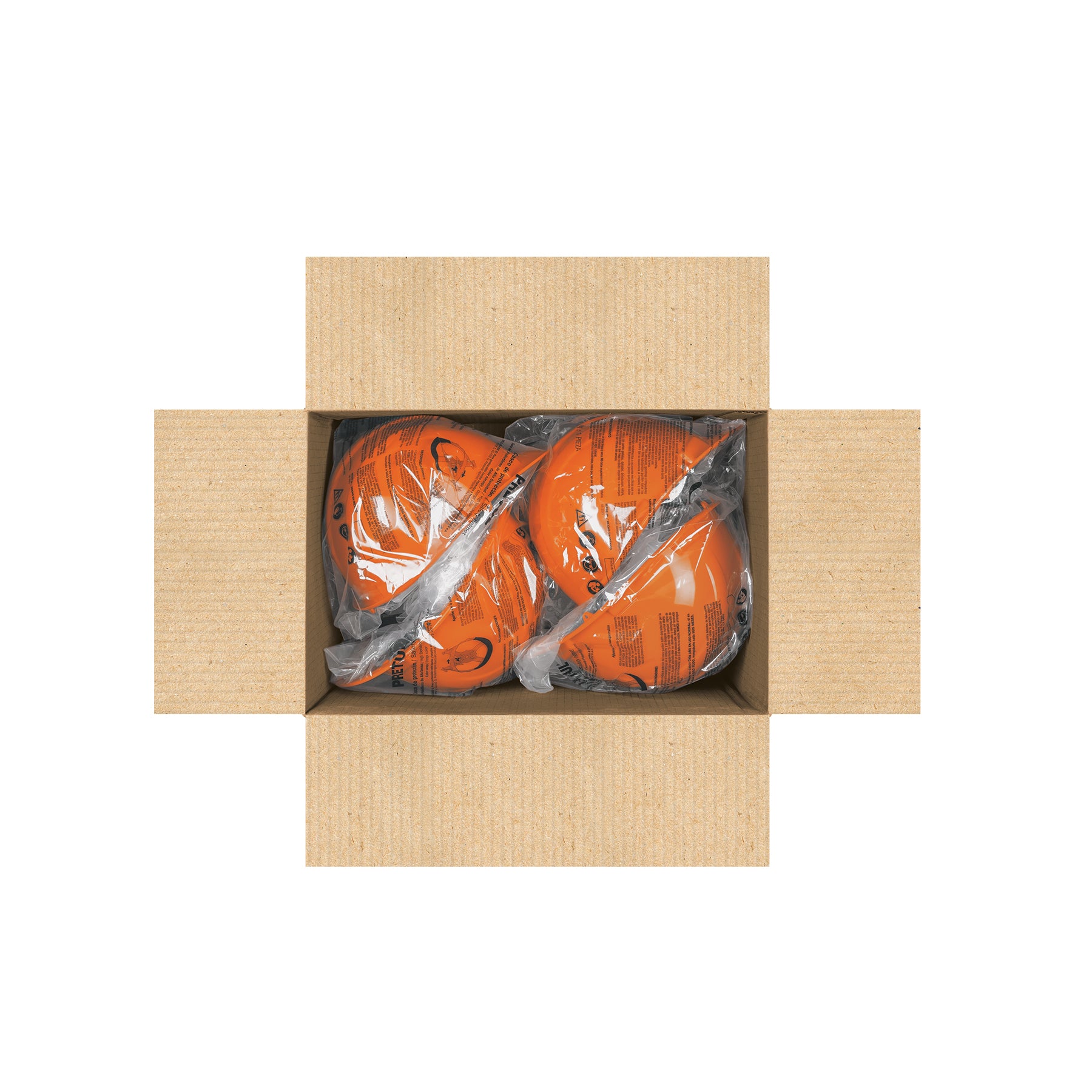 Casco de seguridad, color naranja, pretul