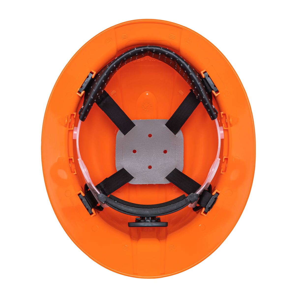 Casco de seguridad, naranja, ala ancha