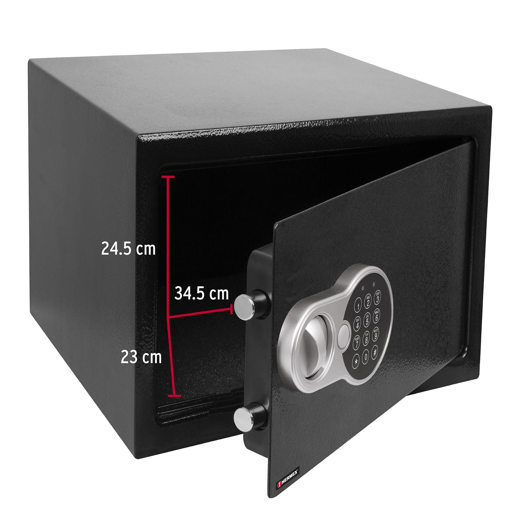 Caja de seguridad electrónica, 35 cm, 21 litros