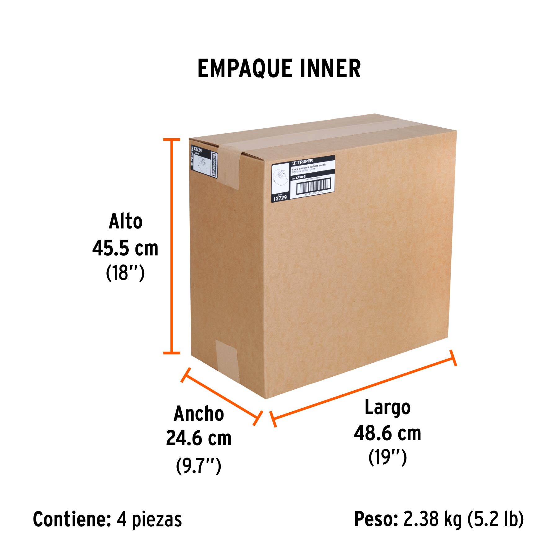 Careta para soldar, ergonómica
