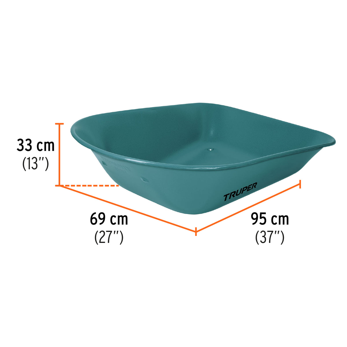 Carretilla 5 ft3, llanta imponchable