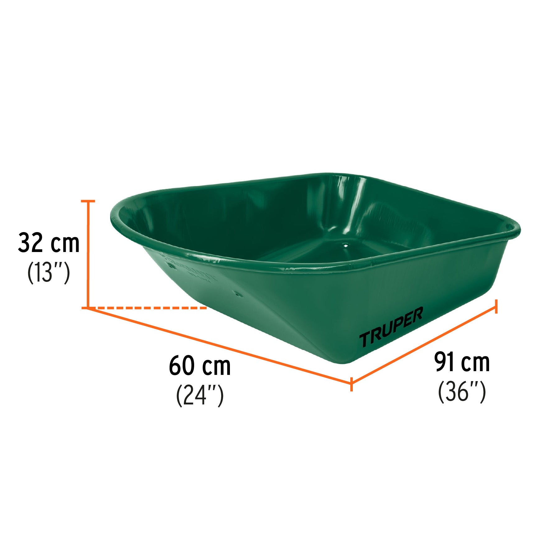 Carretilla4.75ft3,bandeja angosta,llanta neumática reforzada