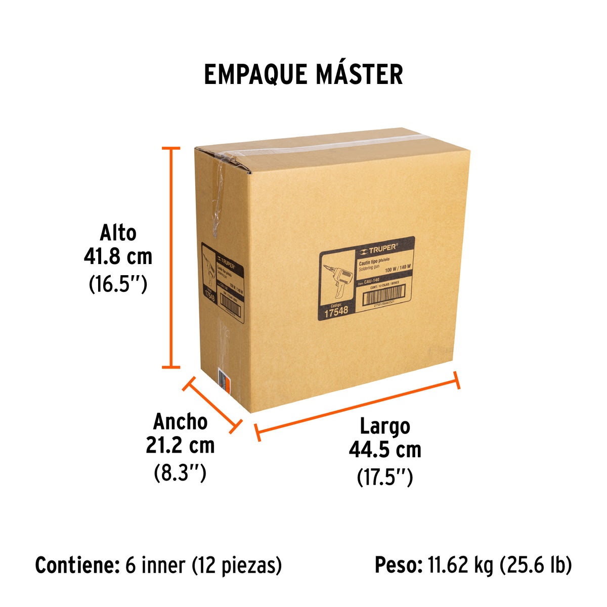Cautín tipo pistola de 140 watts