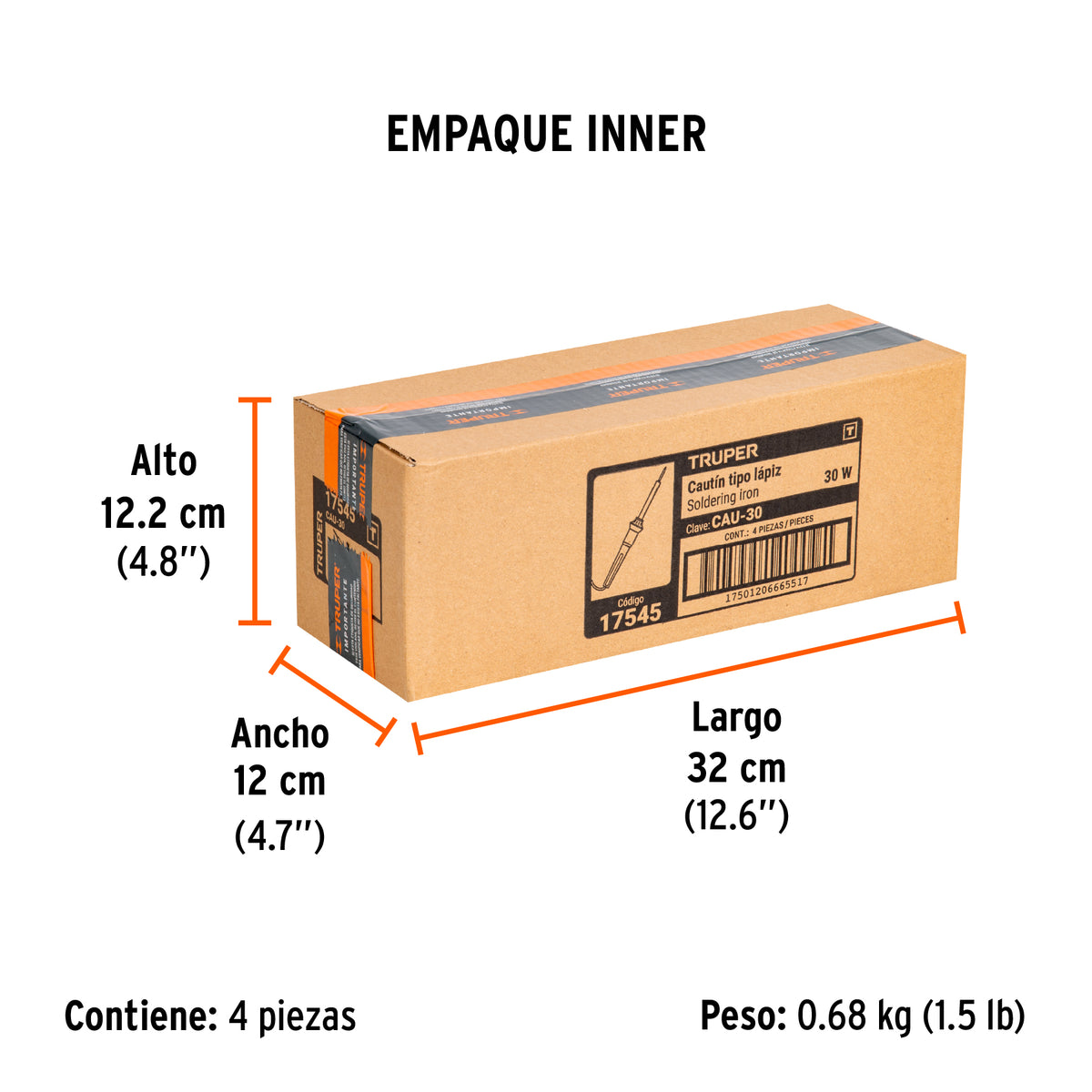 Cautín tipo lápiz de 30 watts