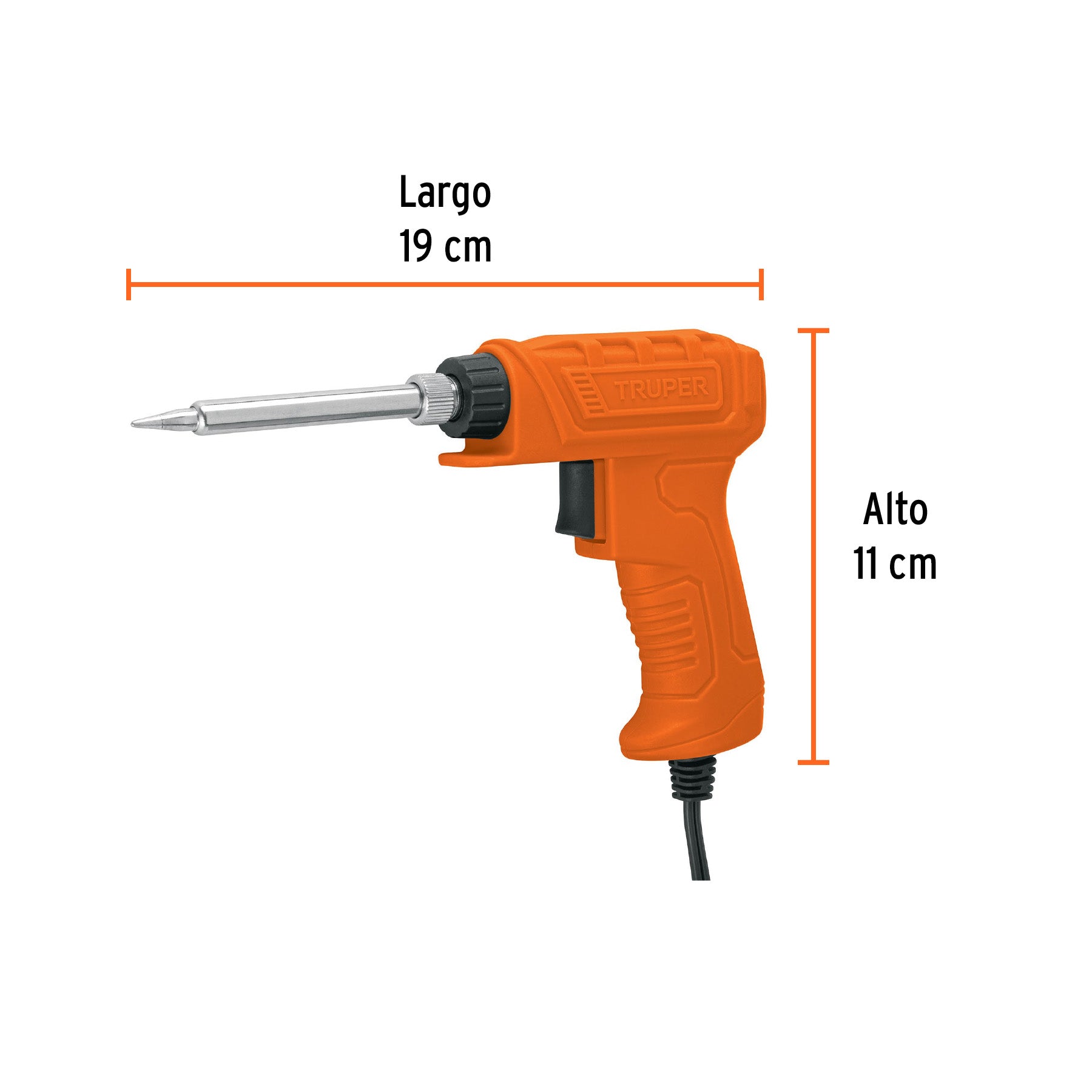 Cautín profesional 40 Watts tipo pistola para electrónica