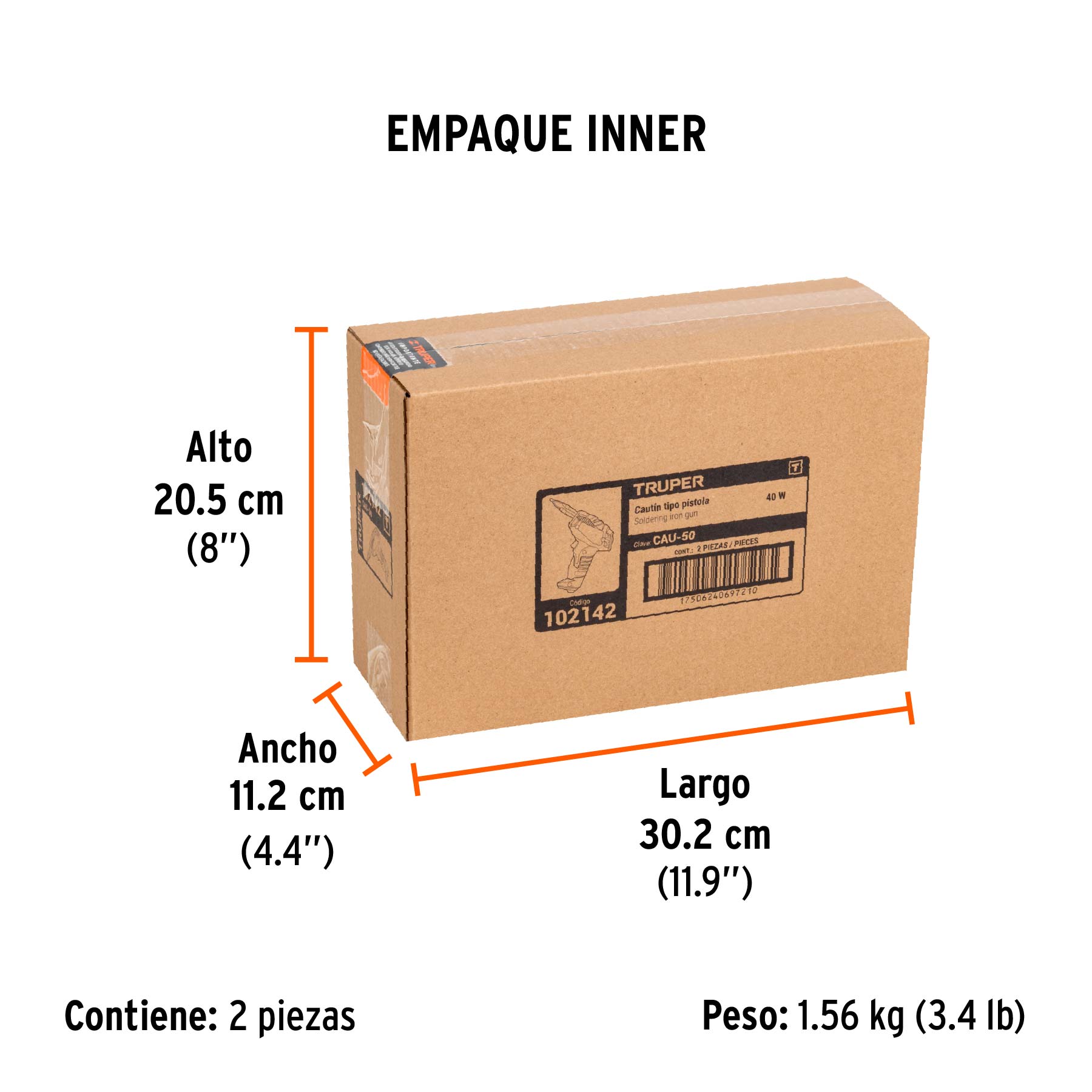 Cautín 50 W tipo pistola, Truper