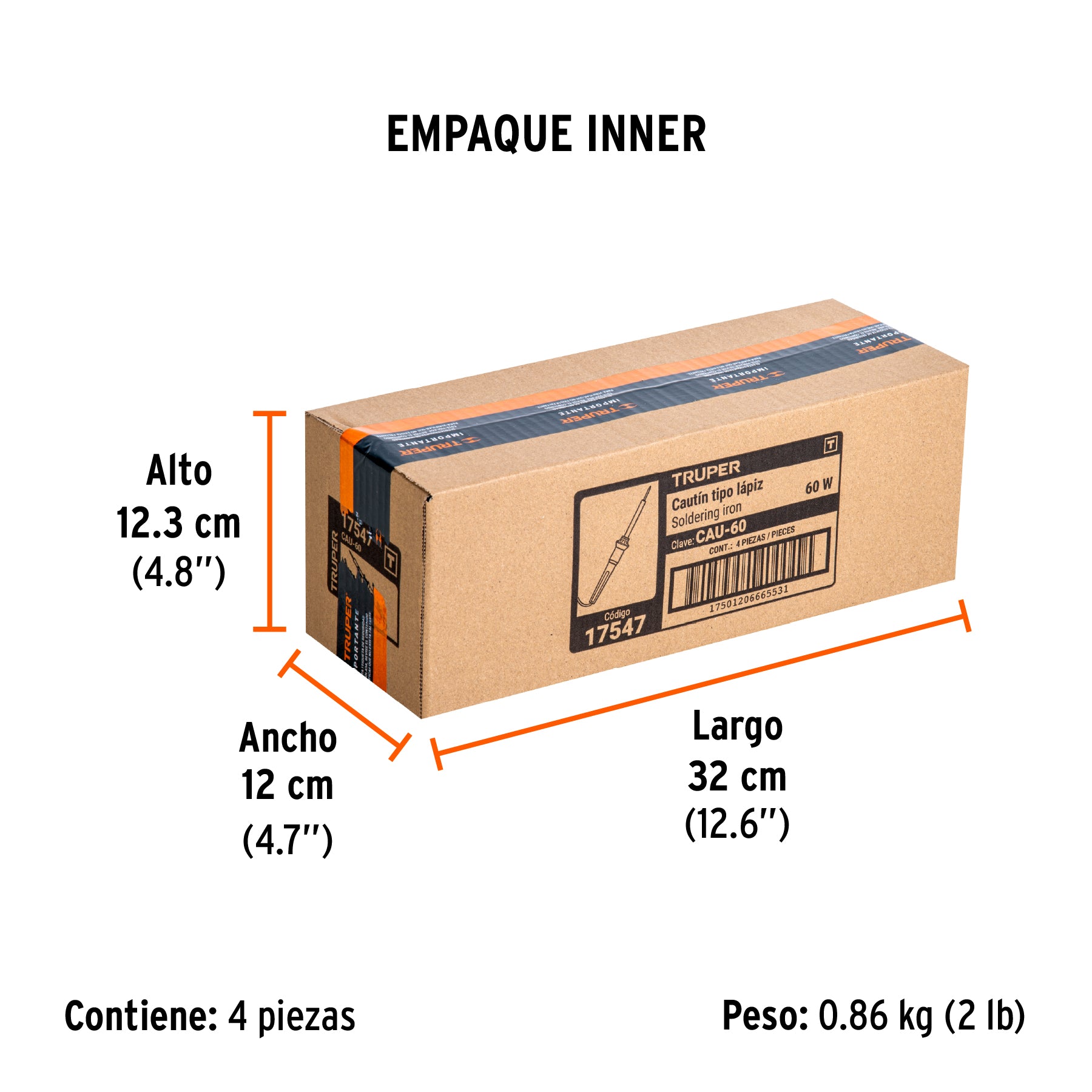 Cautín tipo lápiz de 60 watts