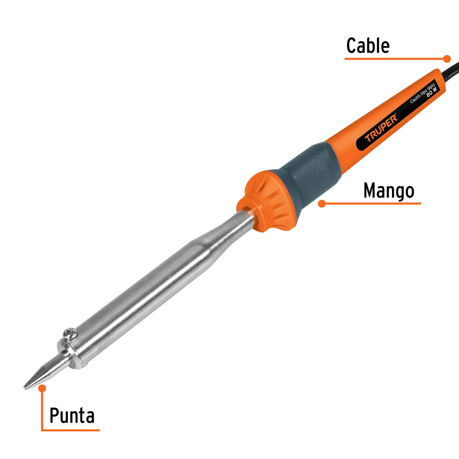 Cautín tipo lápiz de 80 Watts