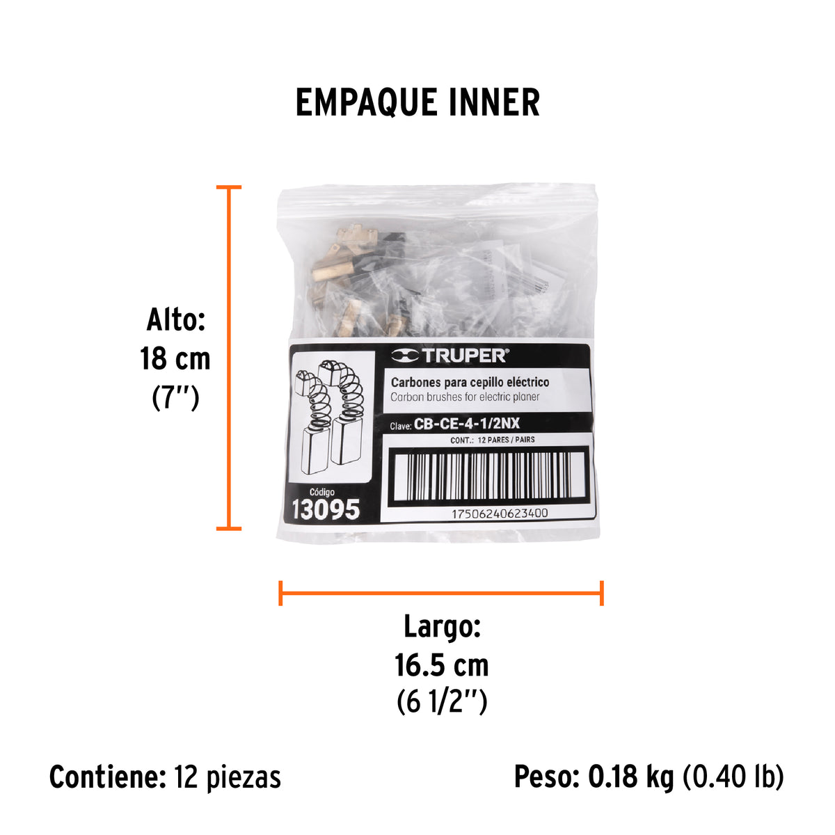 Carbones de repuesto para cepillo eléctrico, CEPEL-4-1/2NX