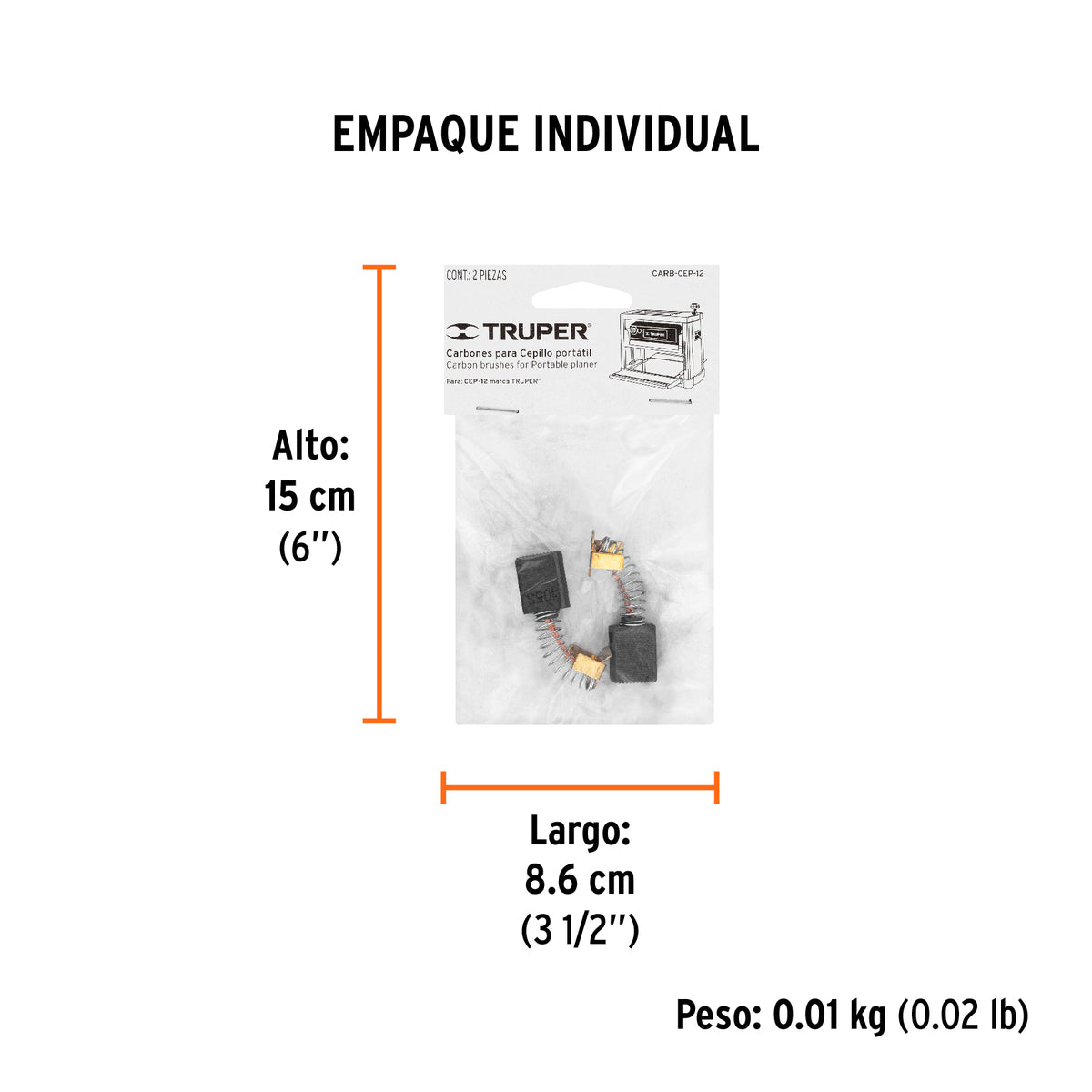 Carbones de repuesto para cepillo, cep-12