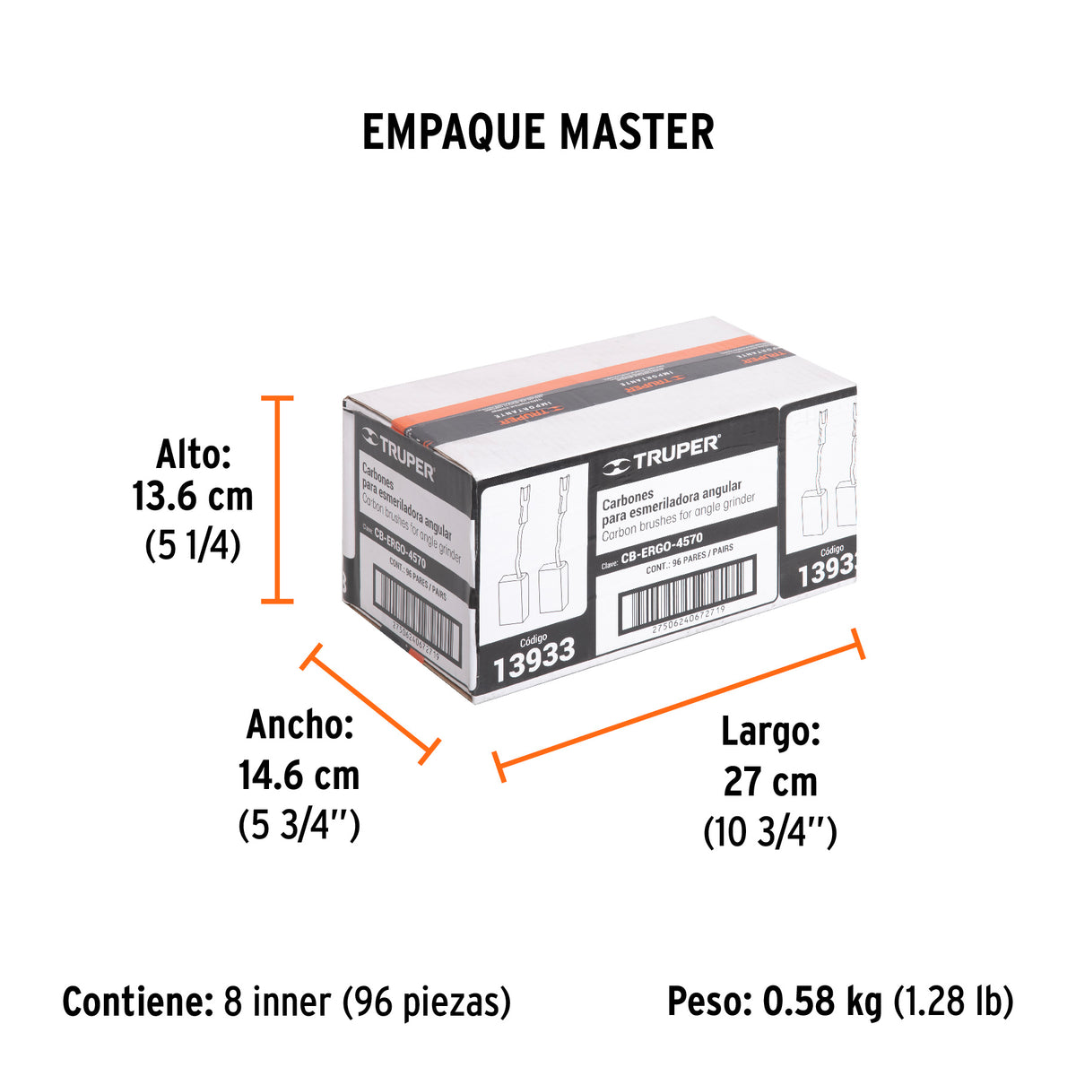 Bolsa con 2 carbones de repuesto para ERGO-4570, Truper