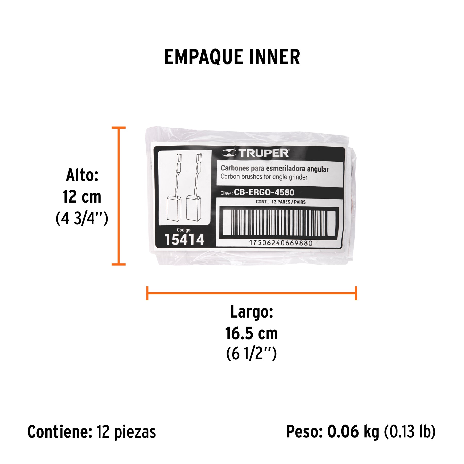 Carbones de repuesto para esmeriladora ERGO-4580