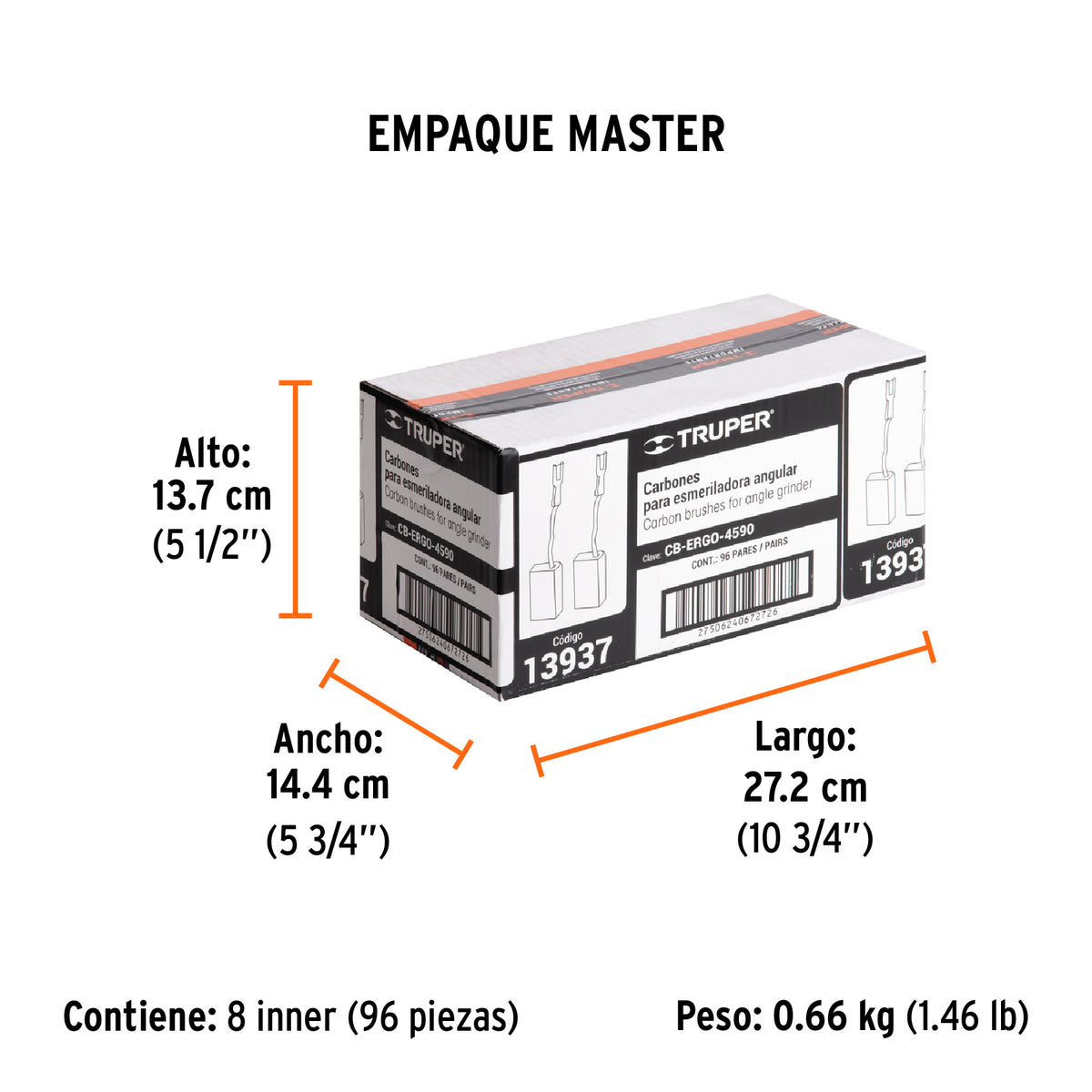Carbones de repuesto para esmeriladora, ERGO-4590