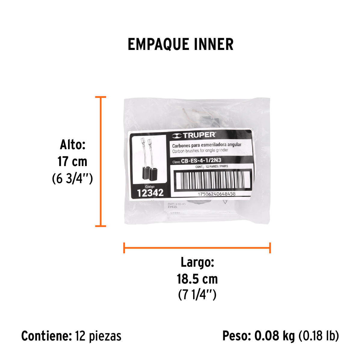 Carbones de repuesto para esmeriladora, ESMA-4-1/2N3