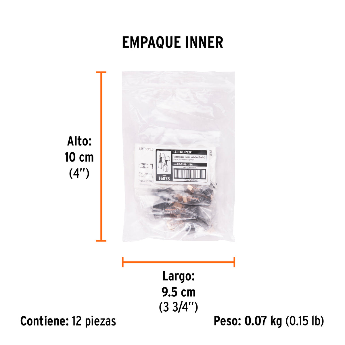 Carbones de repuesto para esmeril recto ESRE-1/4N