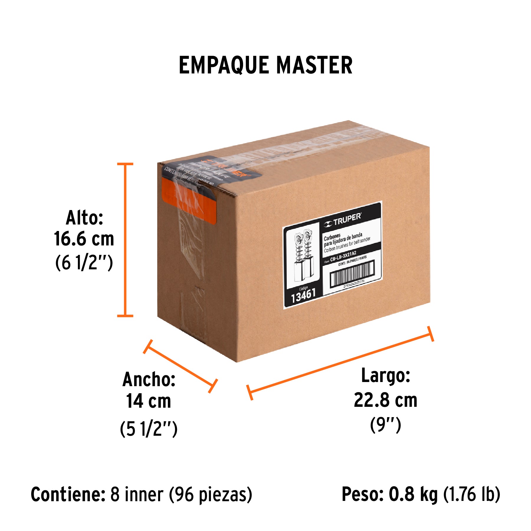 Carbones de repuesto para lijadora de banda, LIBA-3X21A2