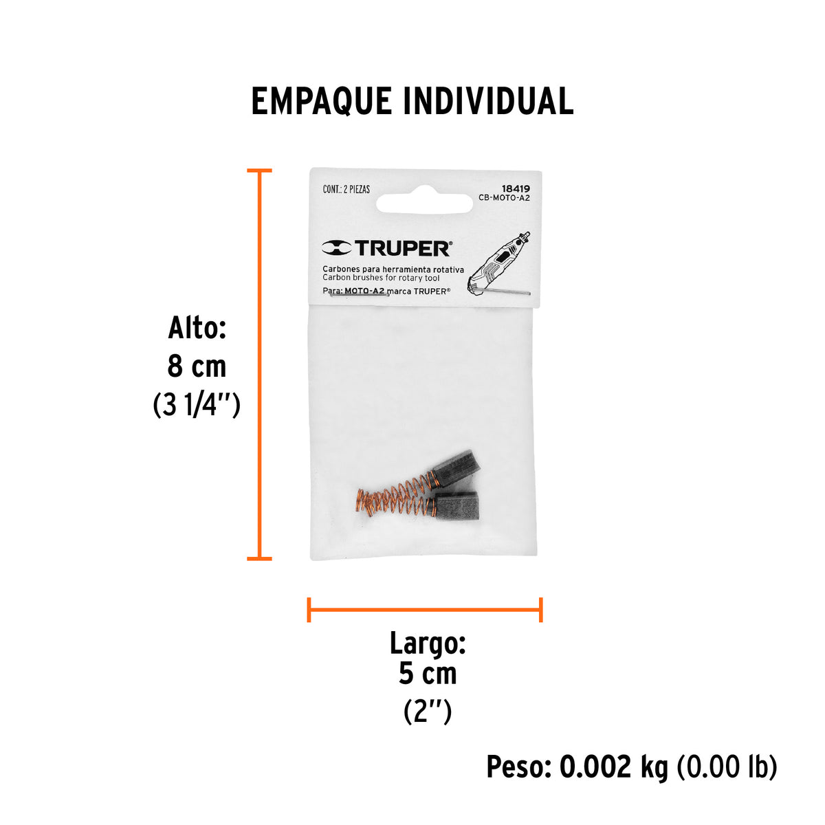 Carbones de repuesto para Moto tool, MOTO-A2
