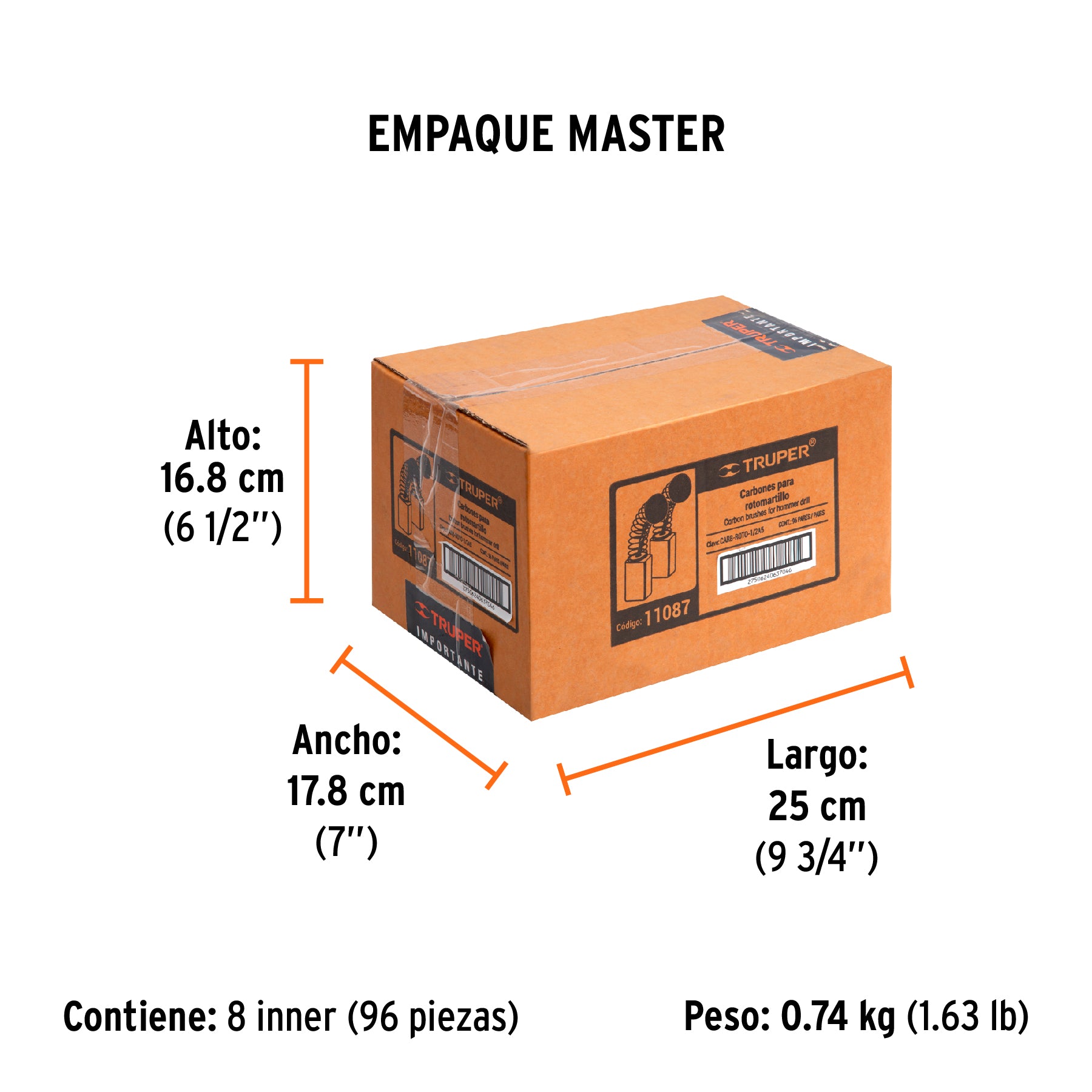 Carbones de repuesto para rotomartillo ROTO-1/2A