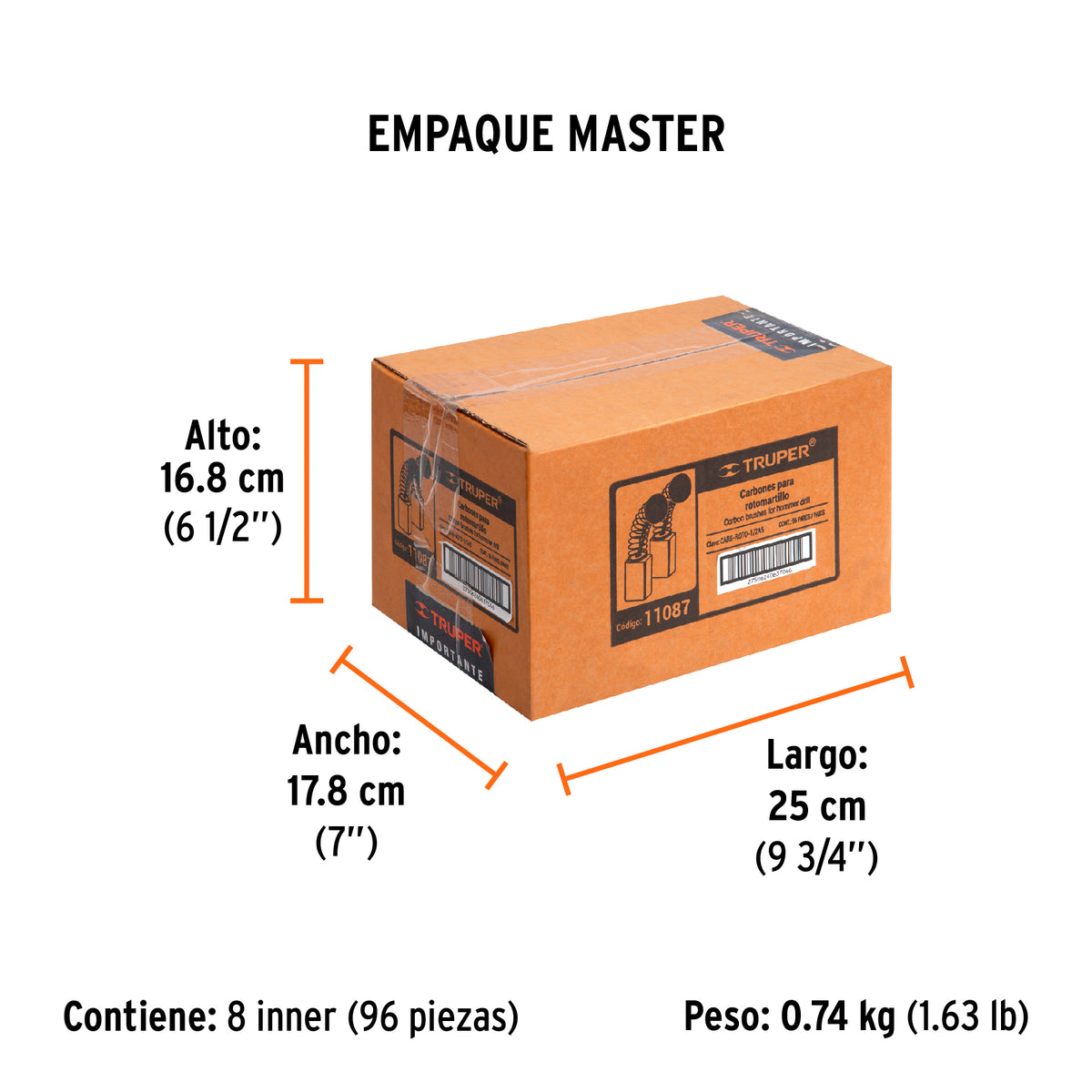 Carbones de repuesto para rotomartillo ROTO-1/2A