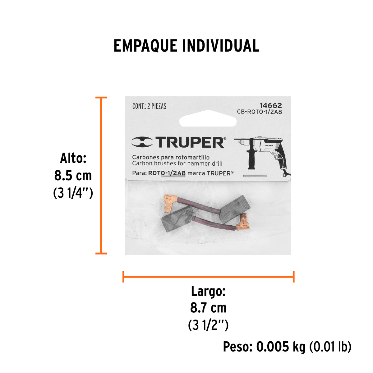 Carbones de repuesto para ROTO-1/2A8