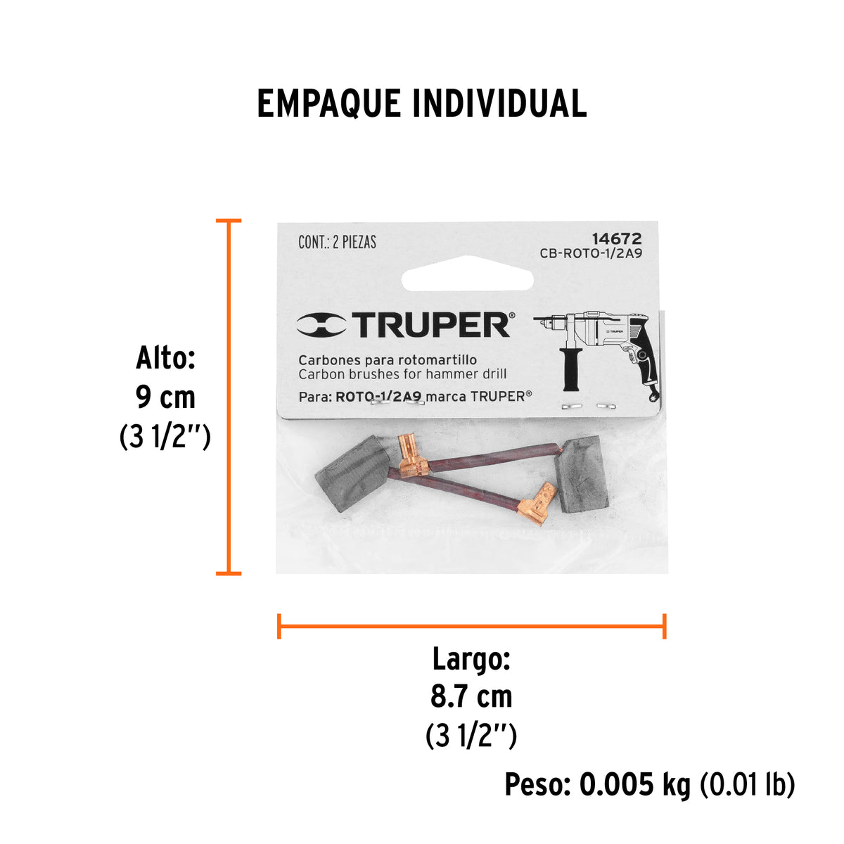Carbones de repuesto para ROTO-1/2A9