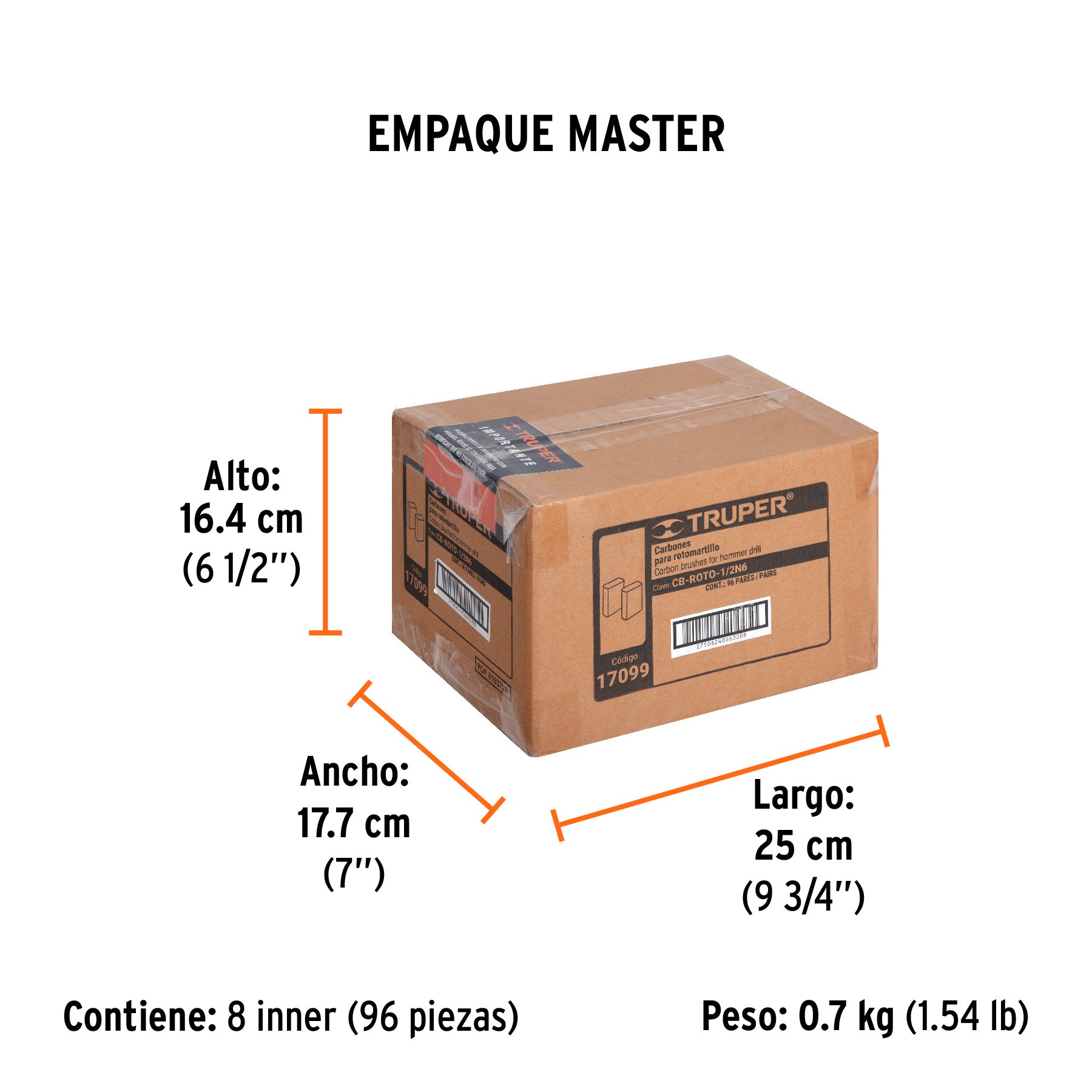 Carbones de repuesto para rotomartillo ROTO-1/2N6