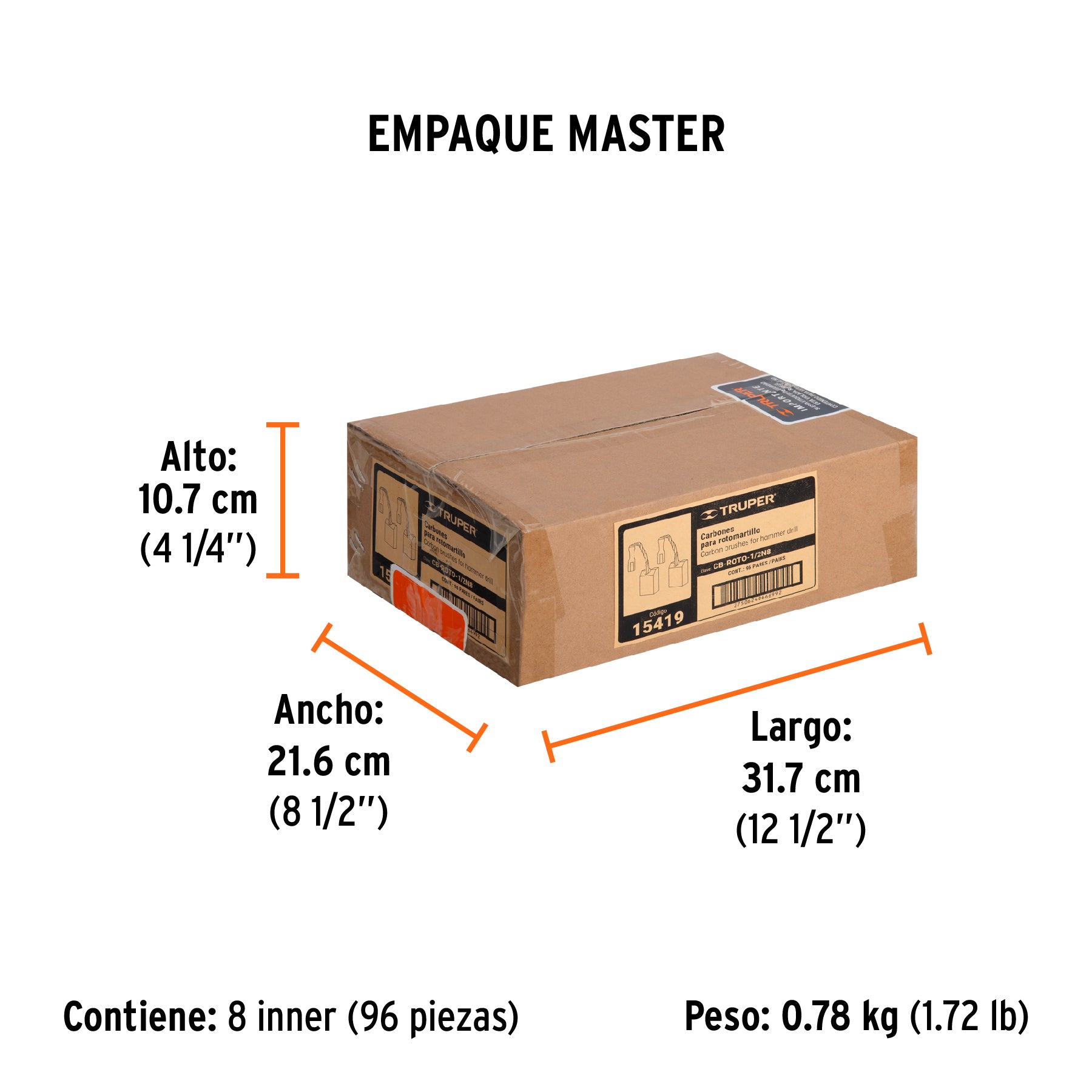 Carbones de repuesto para rotomartillo ROTO-1/2N8