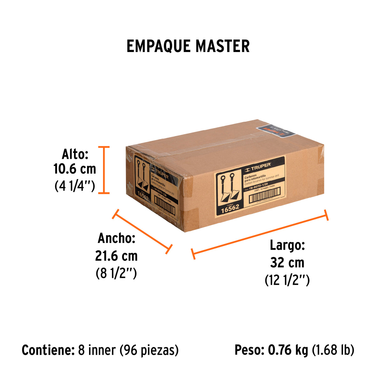 Carbones de repuesto para rotomartillo, roto-1/2n