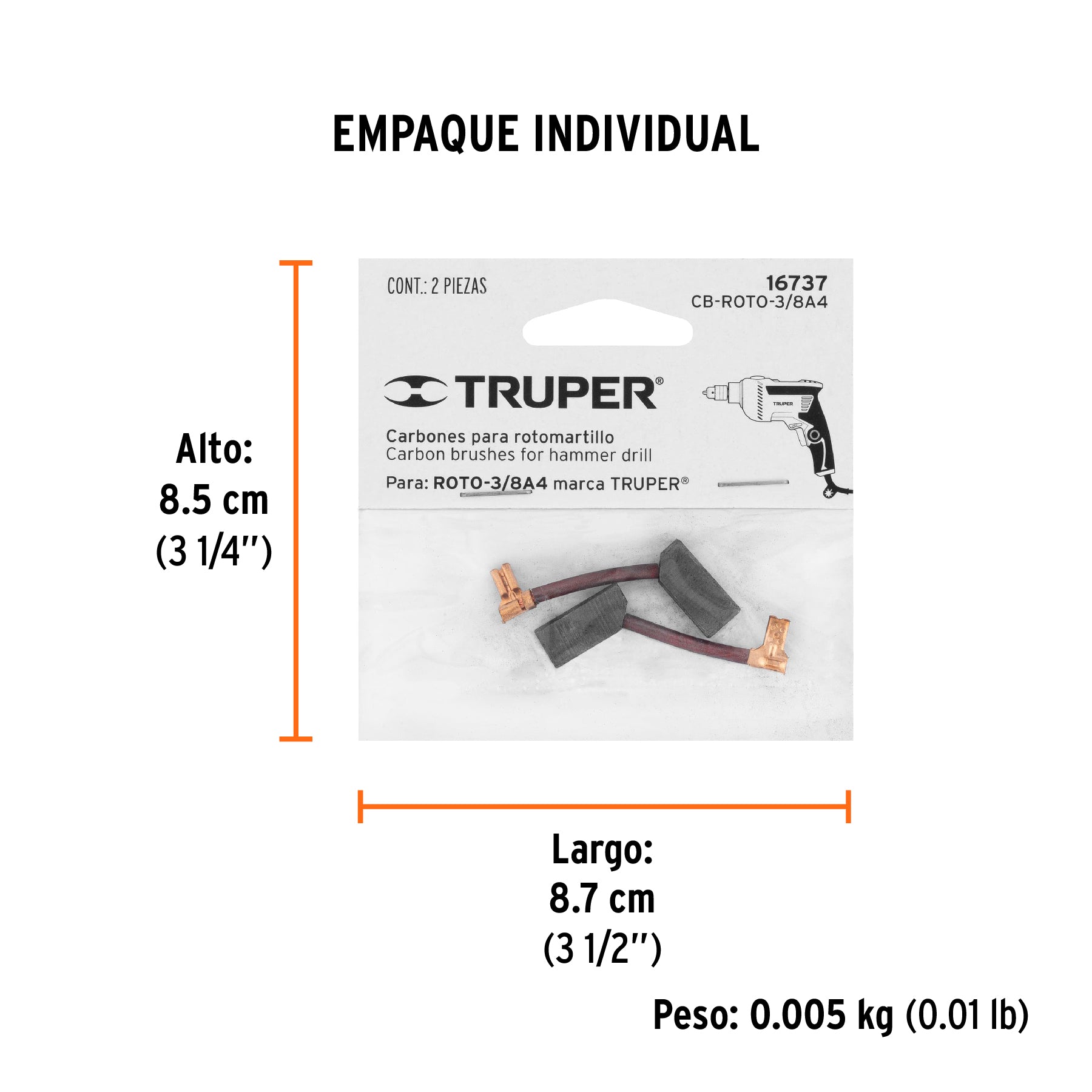 Carbones de repuesto para ROTO-3/8A4