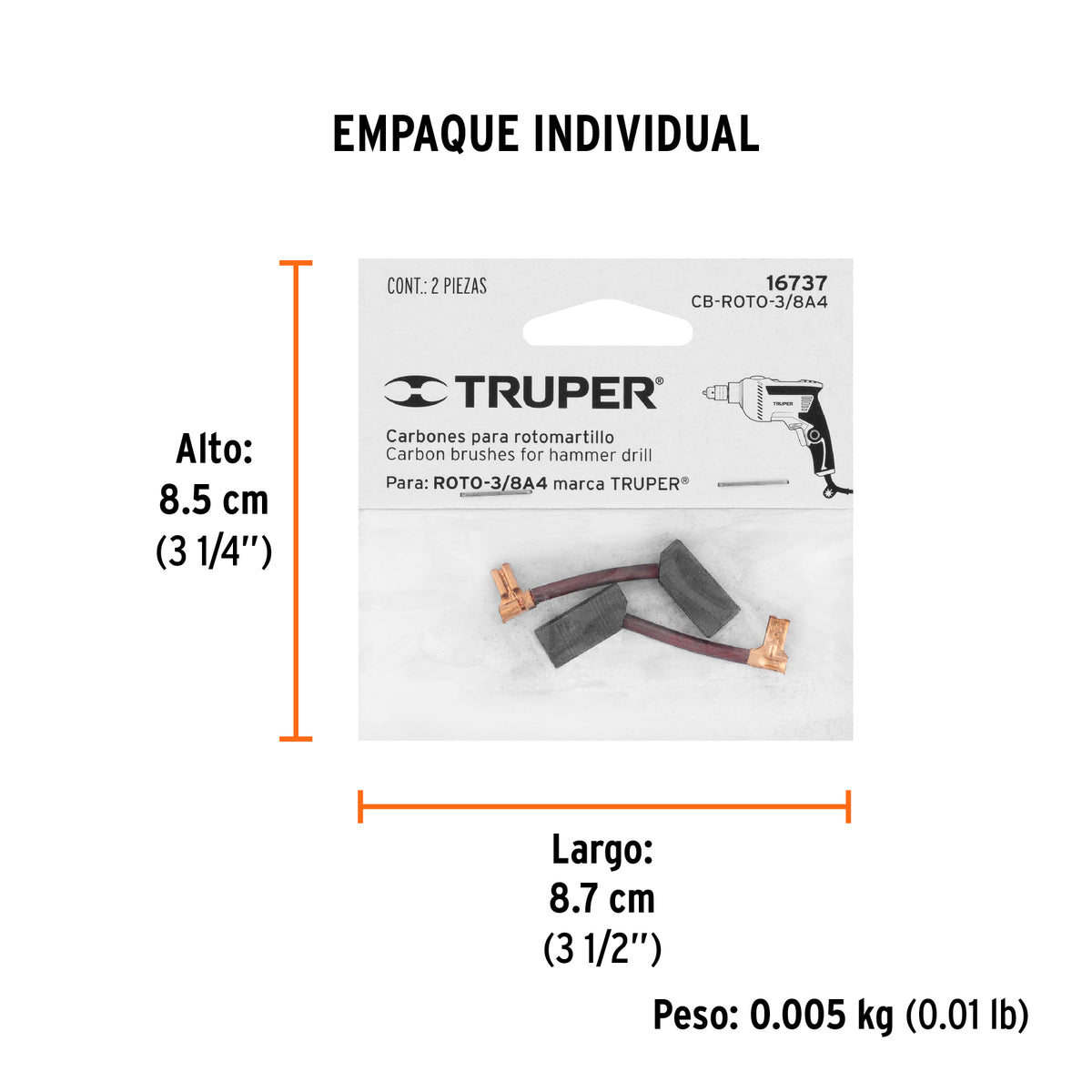 Carbones de repuesto para ROTO-3/8A4