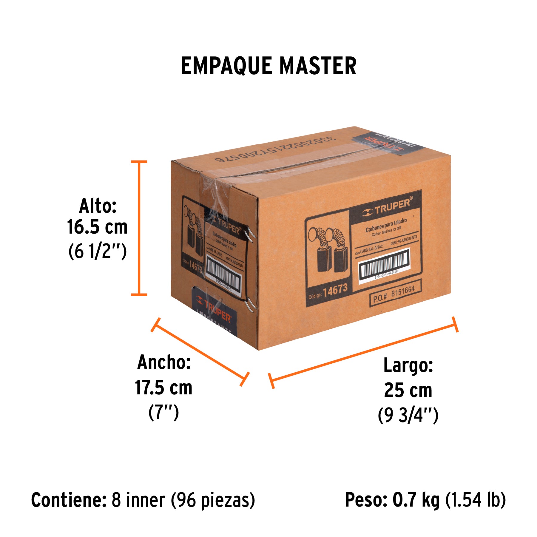 Carbones de repuesto para taladro TAL-3/8A2