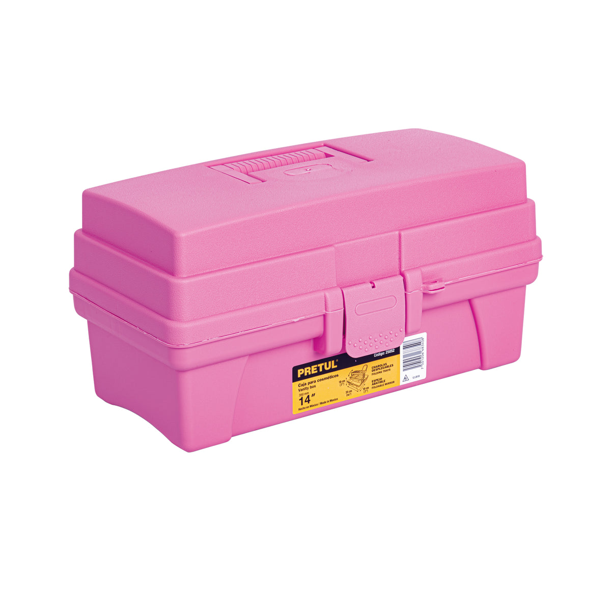 Caja cosmetiquera 14", rosa/morado, Pretul