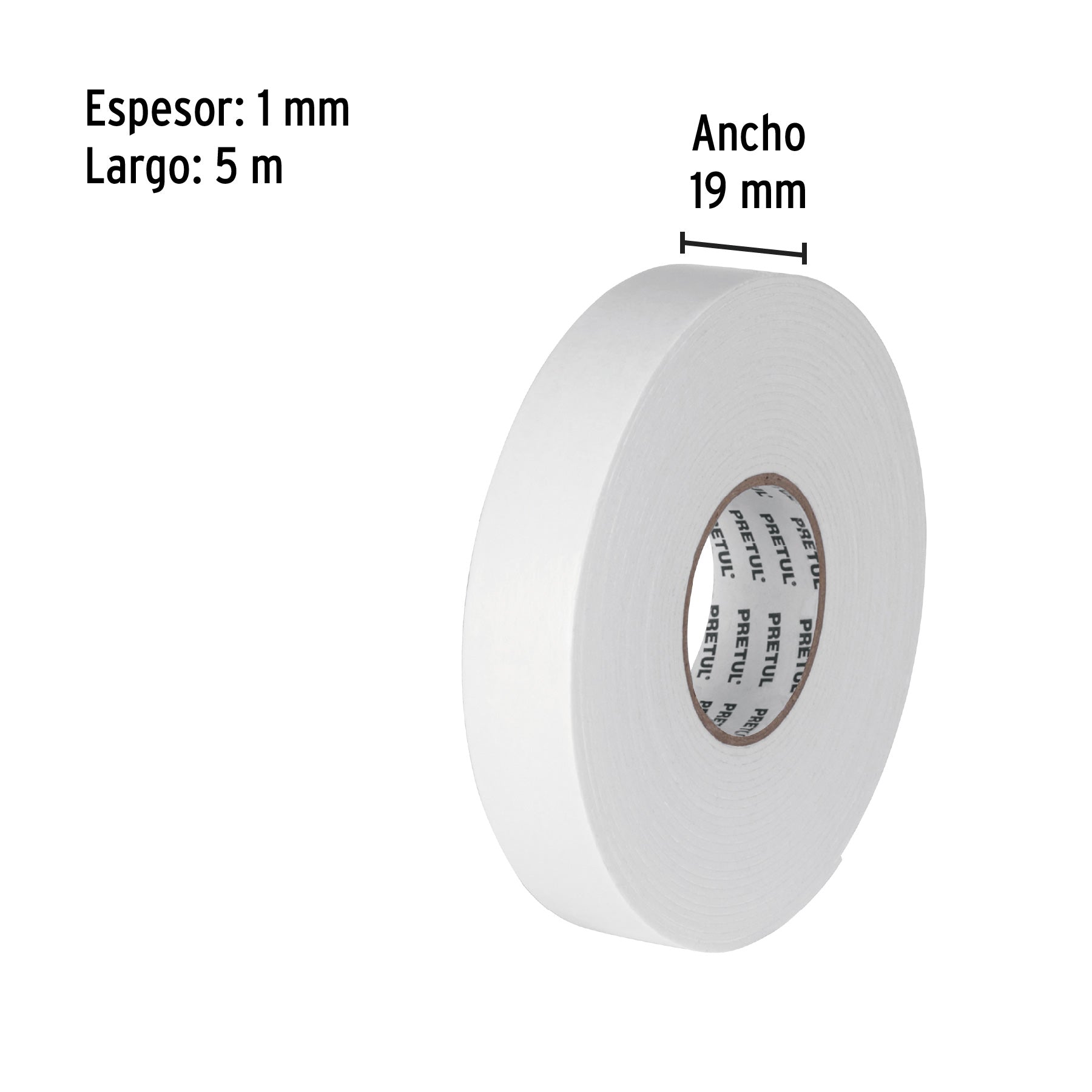 Cinta doble cara de 19 mm x 5 m Pretul