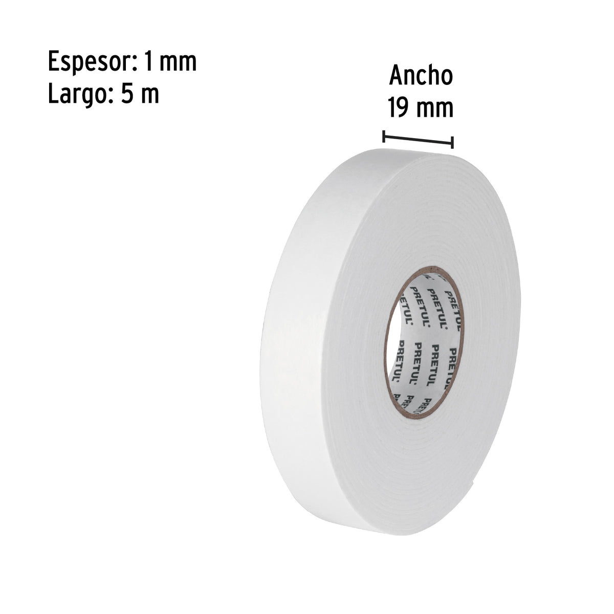 Cinta doble cara de 19 mm x 5 m Pretul