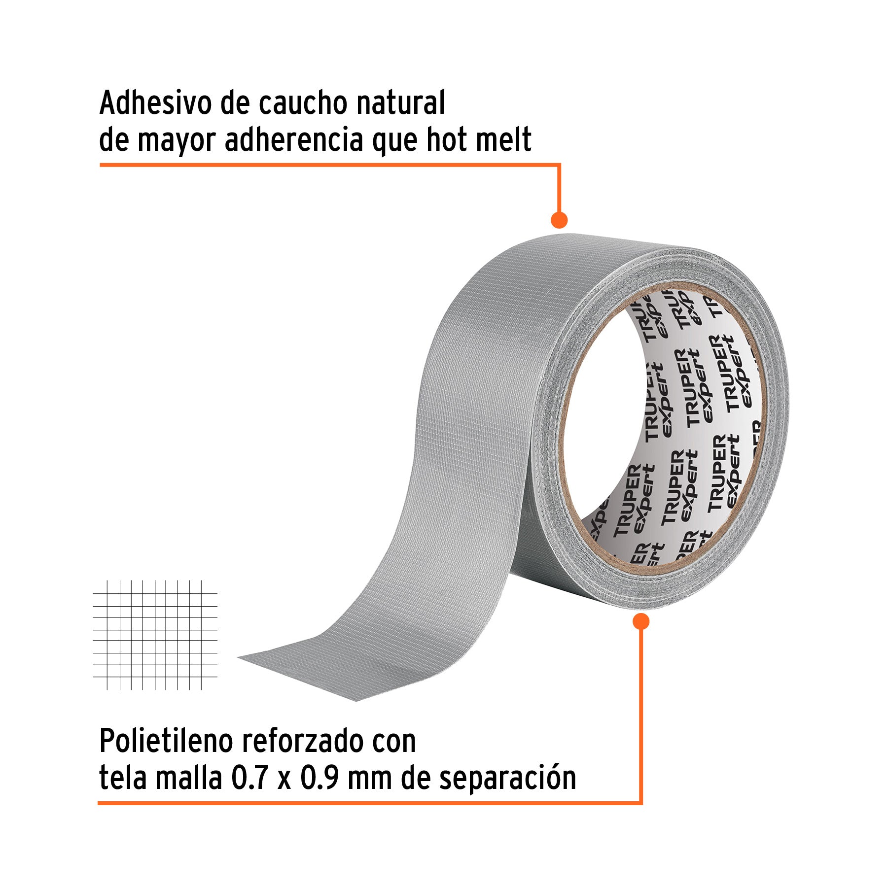 Cinta para ducto, 10 m, altas temperaturas, Truper Expert