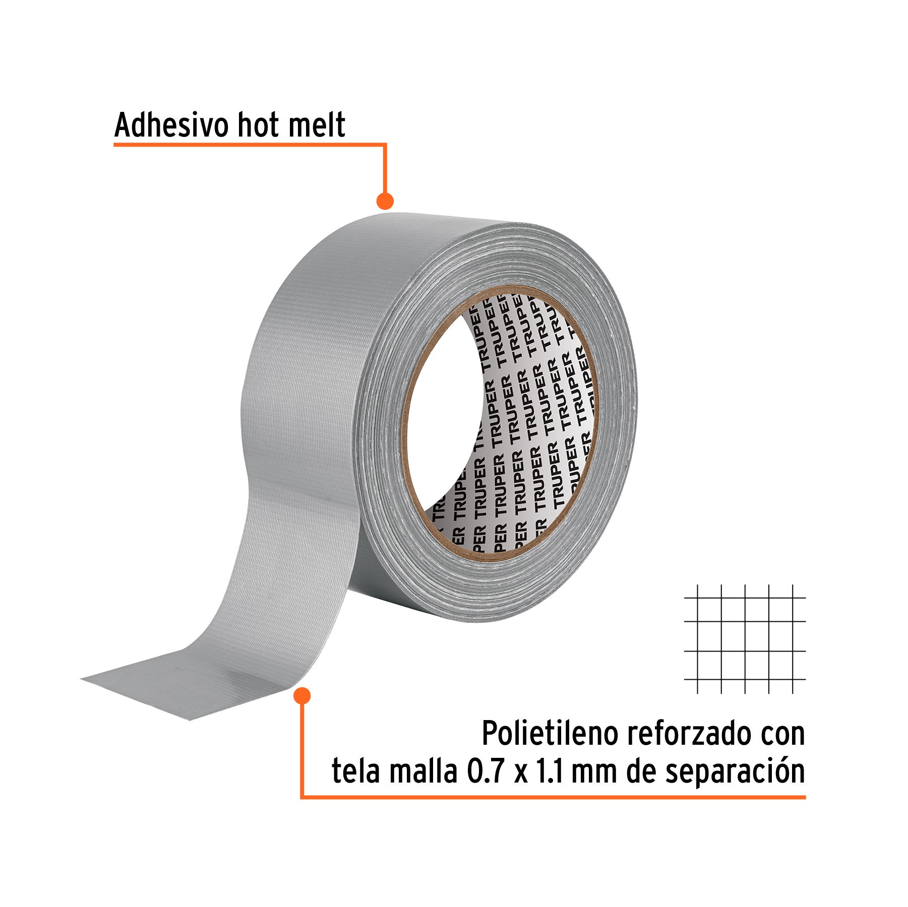 Cinta para ducto, 30 m, resistente a altas temperaturas