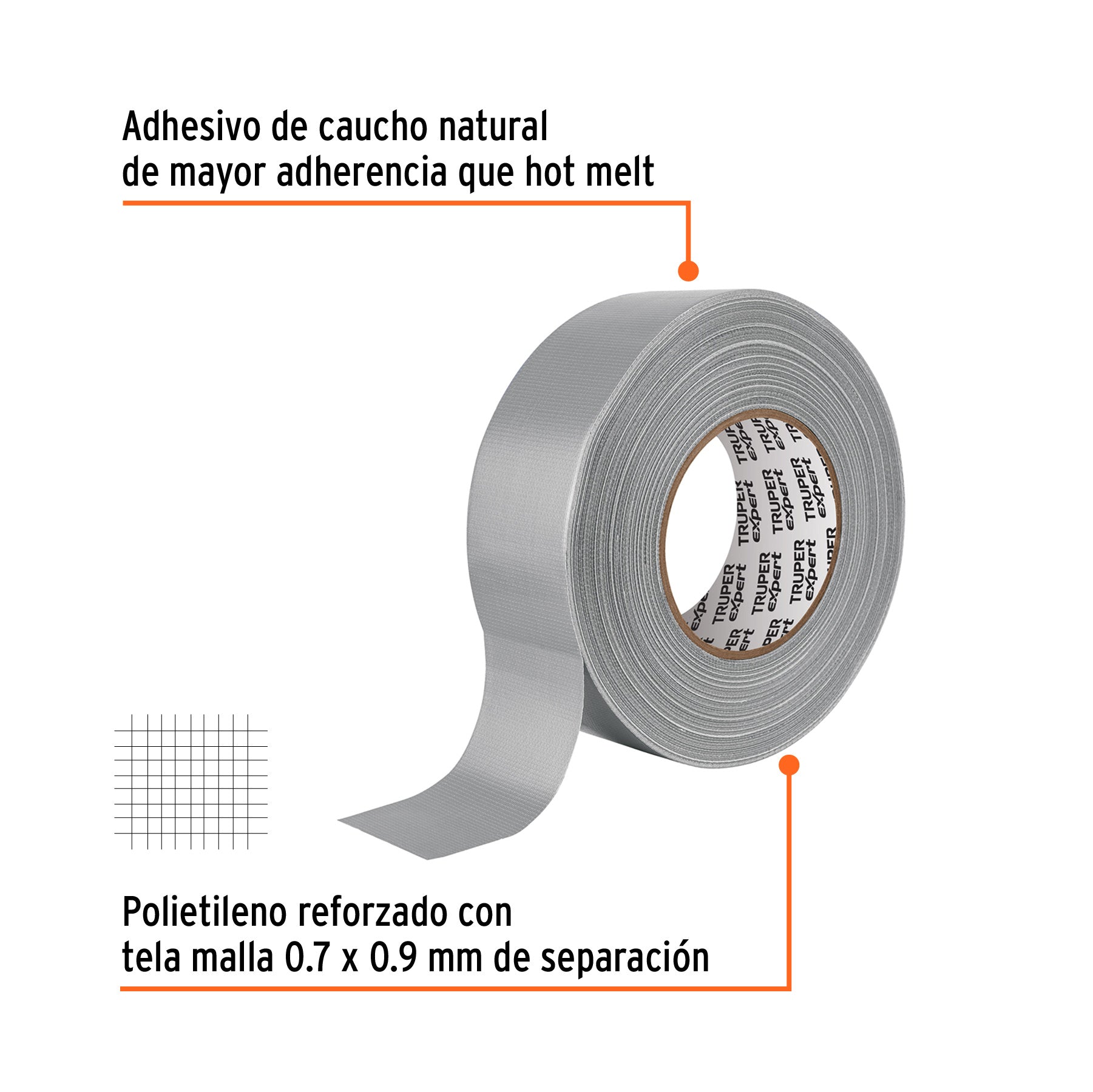 Cinta para ducto, 50 m, altas temperaturas, Truper Expert