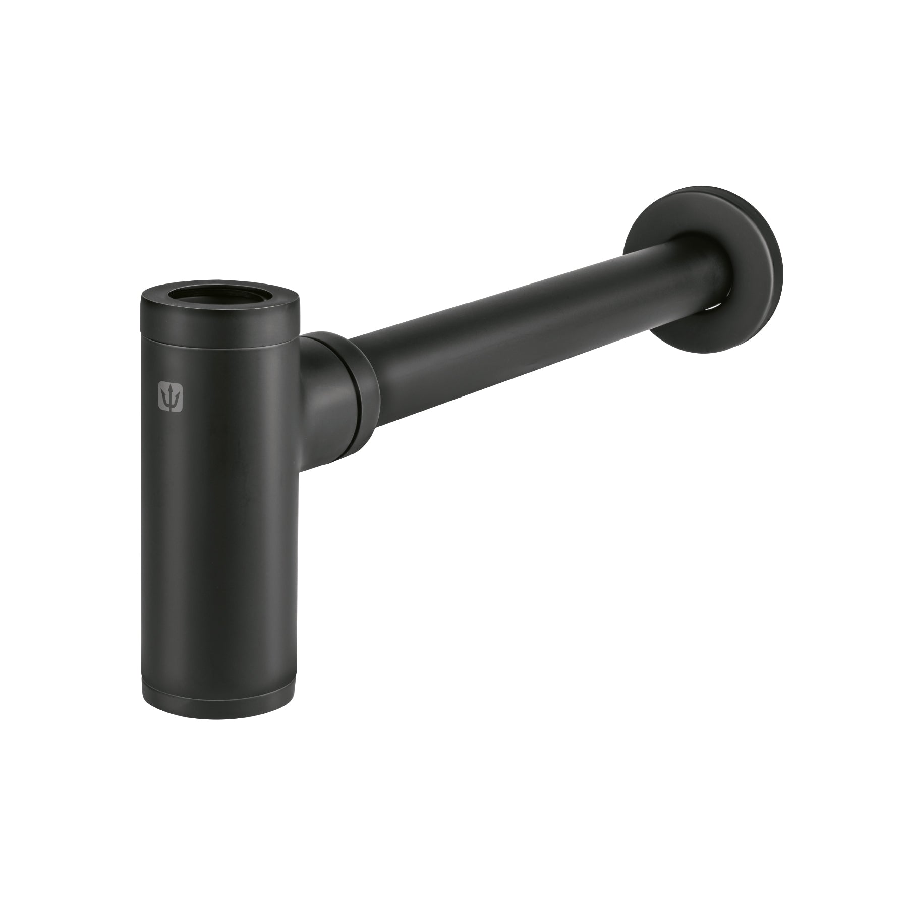 Céspol de bote minimalista 1 1/4', negro, para lavabo, Foset