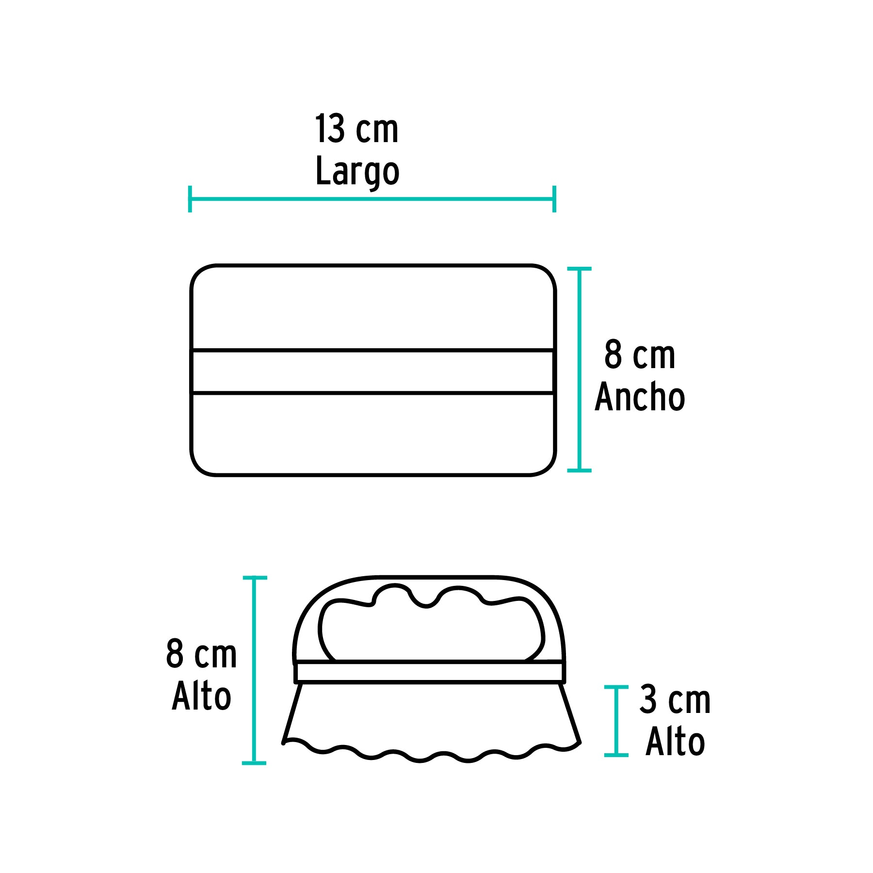 Cepillo de plástico, tipo plancha, estilo italiano