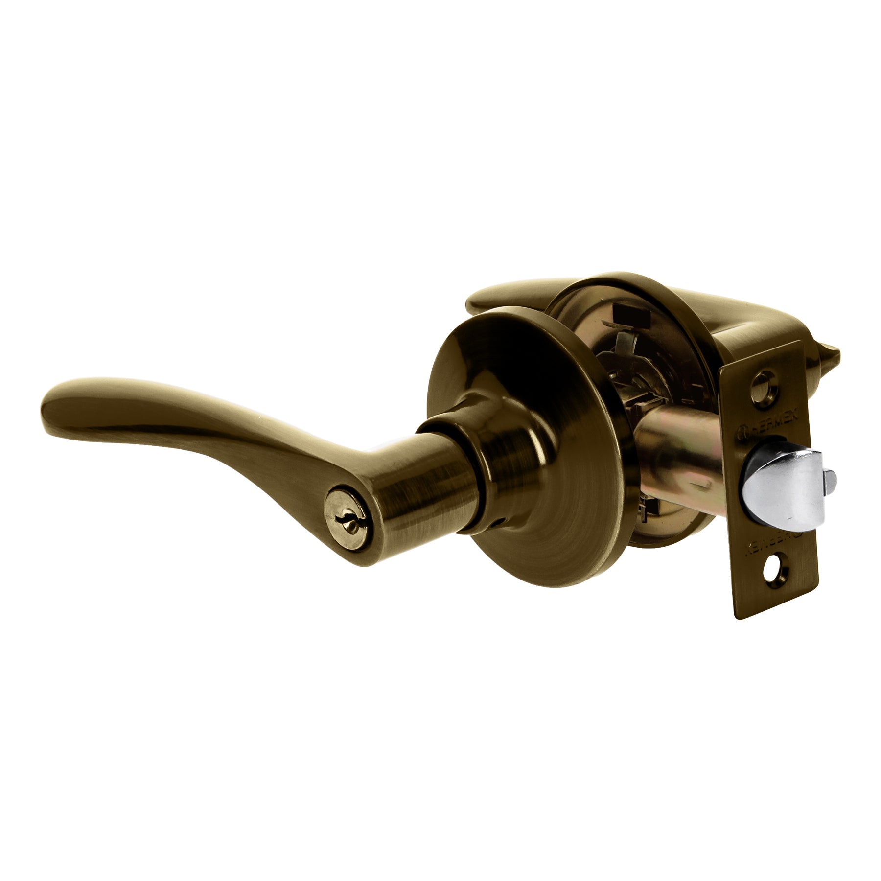 Cerradura Basic manija, cil metal, recámara,latón antiguo