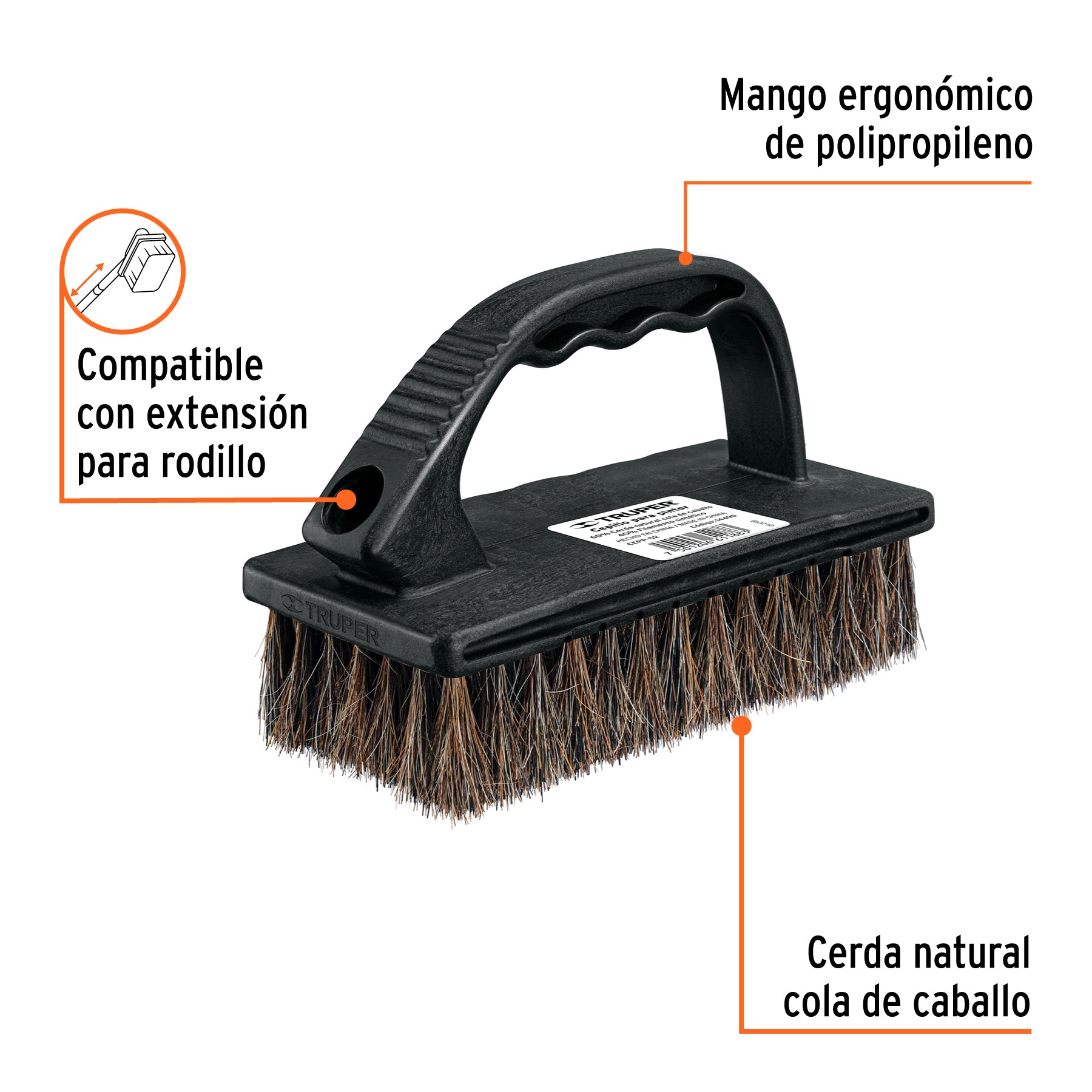 Cepillo para pintor, cerda natural