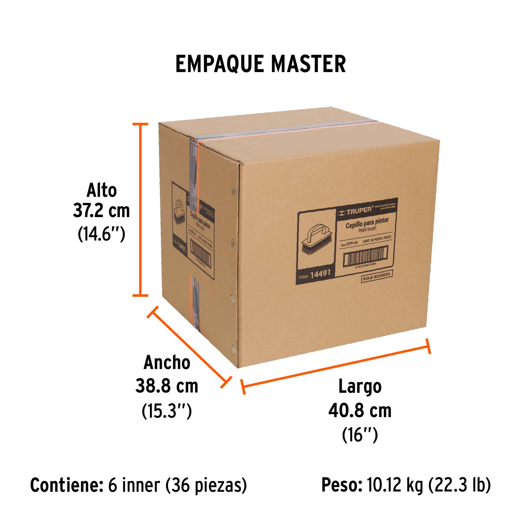 Cepillo para pintor, semi-rígido, cerda ixtle