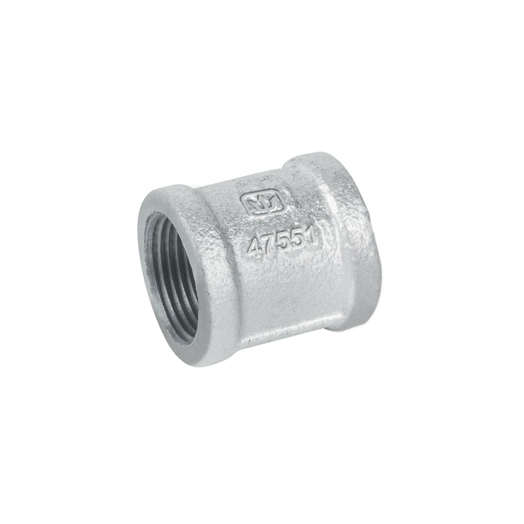 Cople reforzado, acero galvanizado, 3/4"