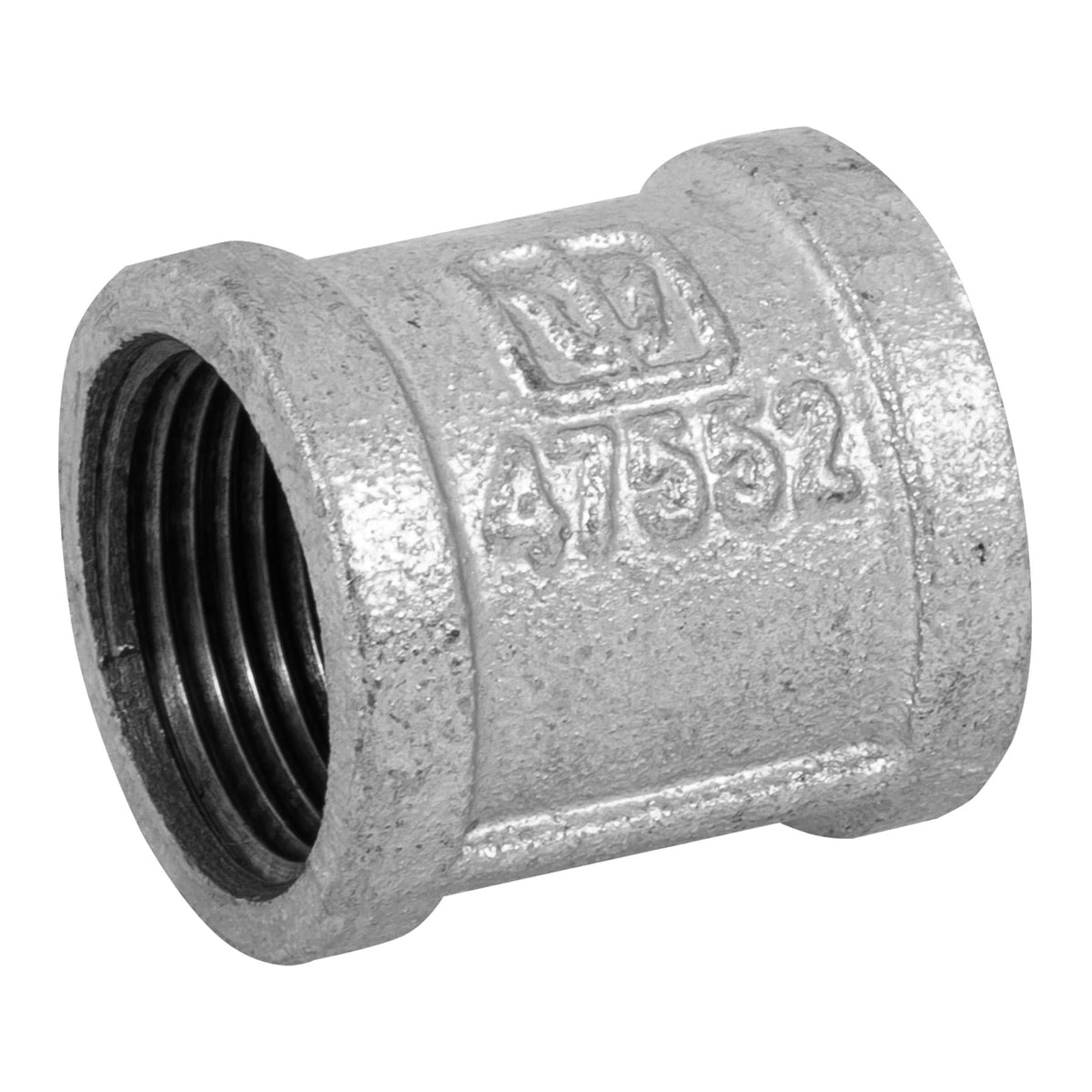 Cople reforzado, acero galvanizado, 1"