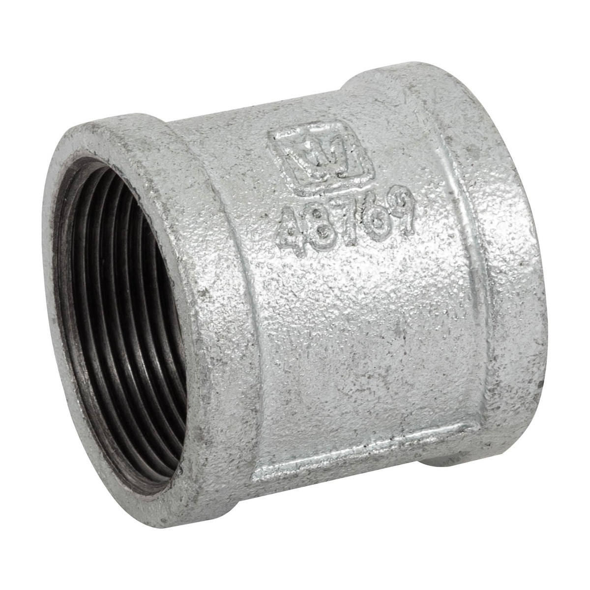Cople reforzado, acero galvanizado, 1-1/2"